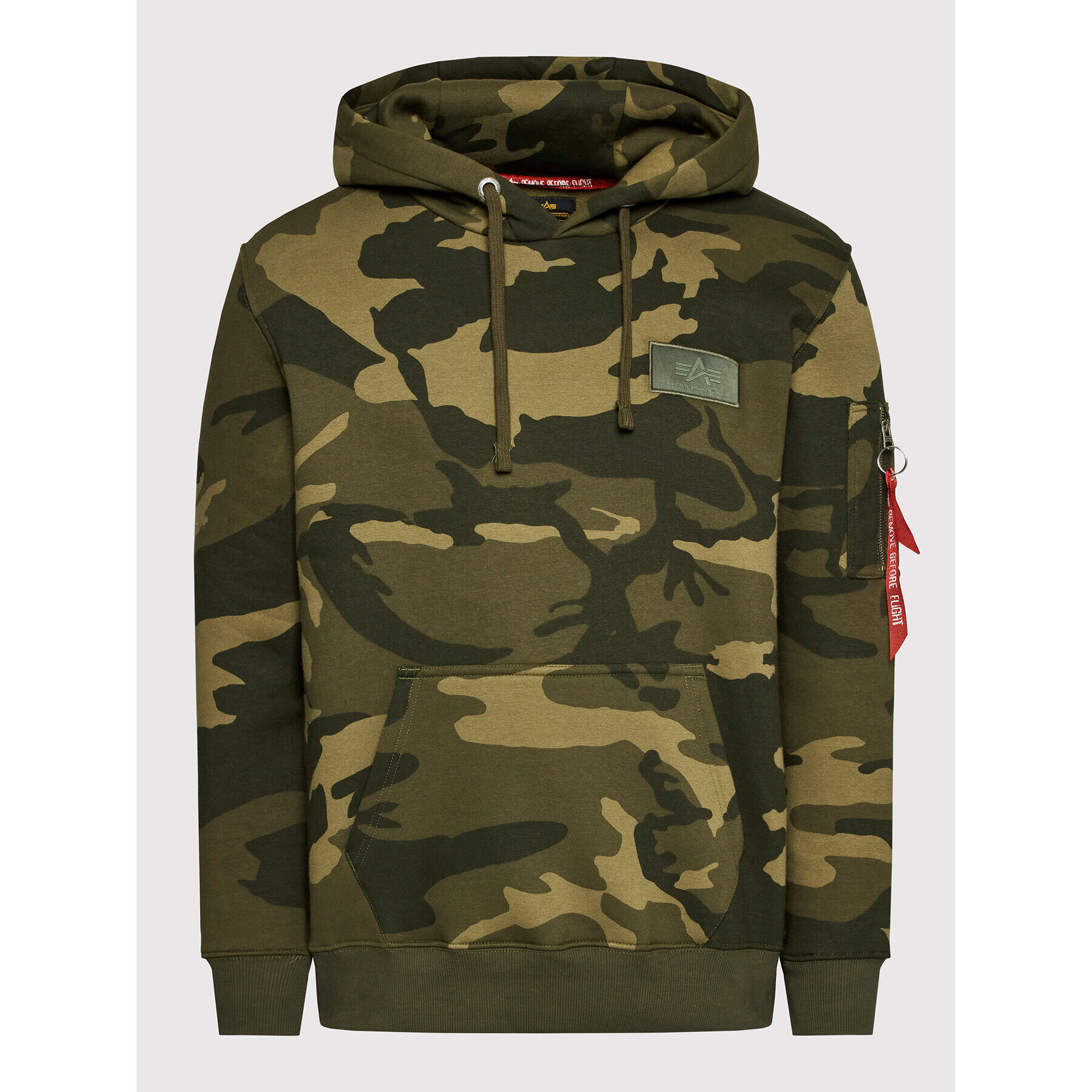 Alpha Industries Суитшърт Back Print 178318C Зелен Regular Fit - Pepit.bg