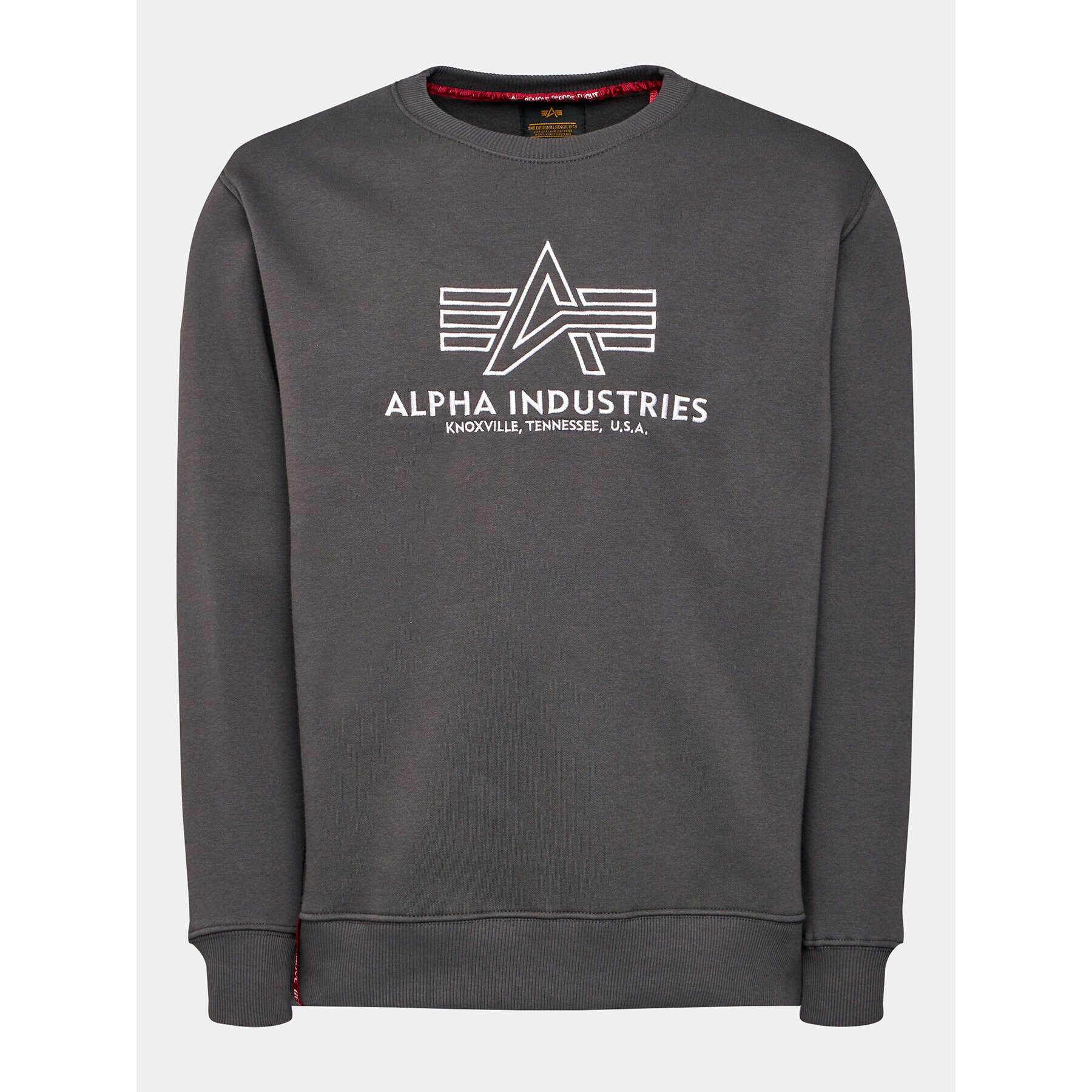 Alpha Industries Суитшърт Basic 118302 Сив Regular Fit - Pepit.bg