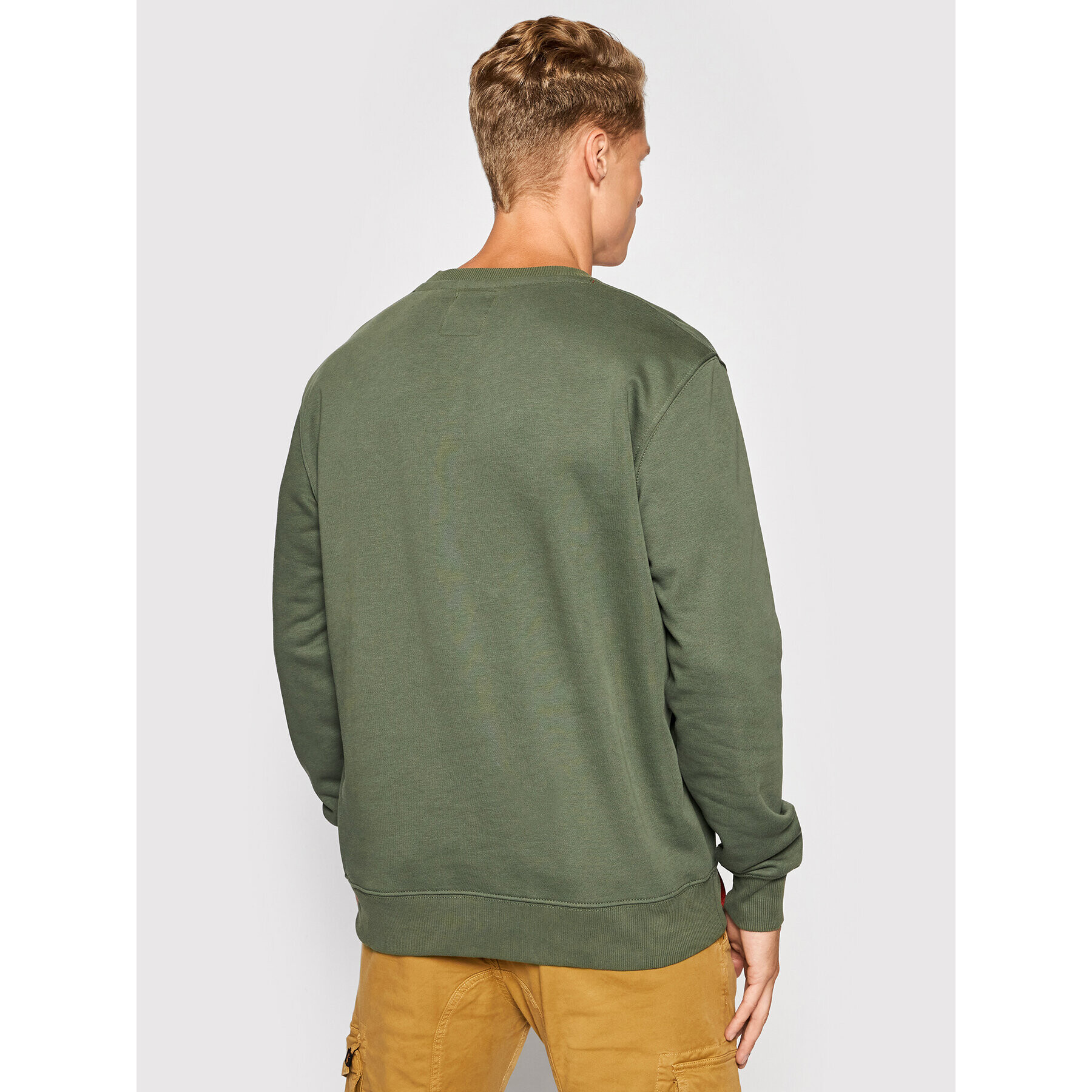 Alpha Industries Суитшърт Basic 118302 Зелен Regular Fit - Pepit.bg