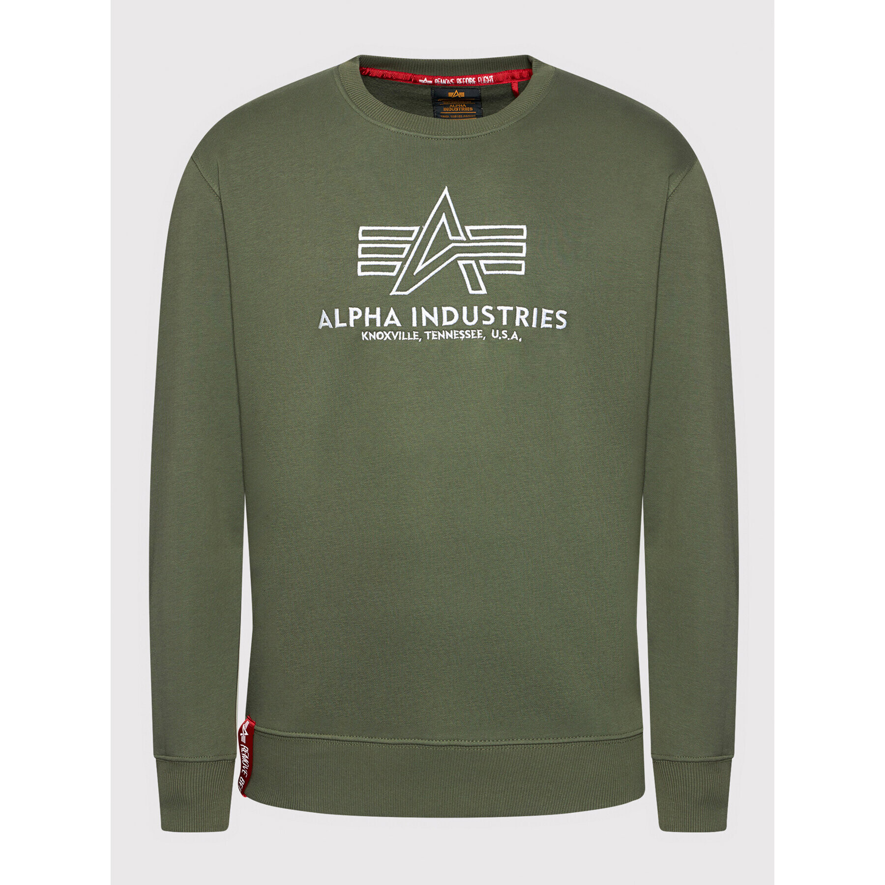 Alpha Industries Суитшърт Basic 118302 Зелен Regular Fit - Pepit.bg