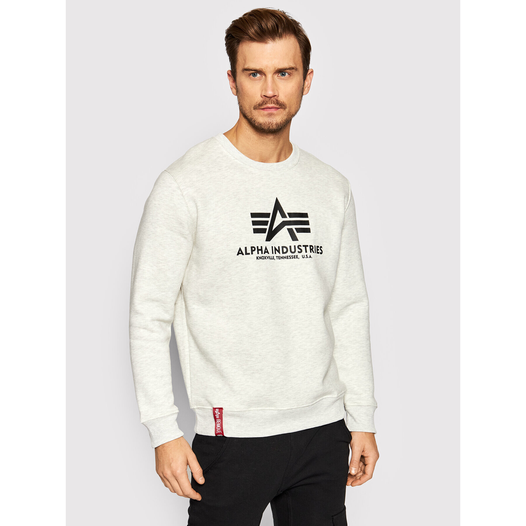 Alpha Industries Суитшърт Basic 178302 Бежов Regular Fit - Pepit.bg