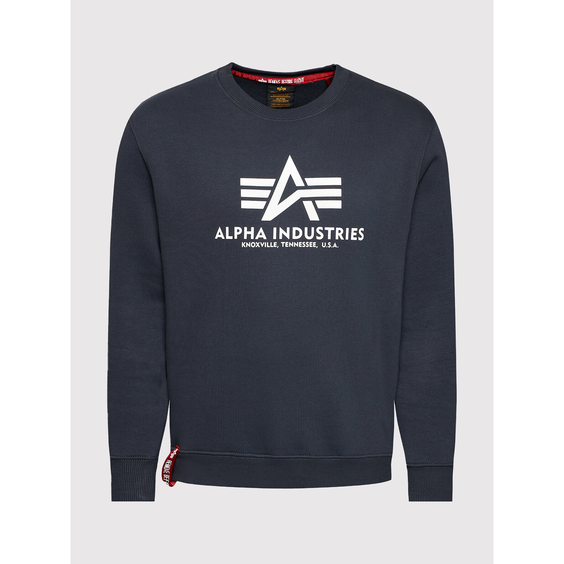 Alpha Industries Суитшърт Basic 178302 Тъмносин Regular Fit - Pepit.bg