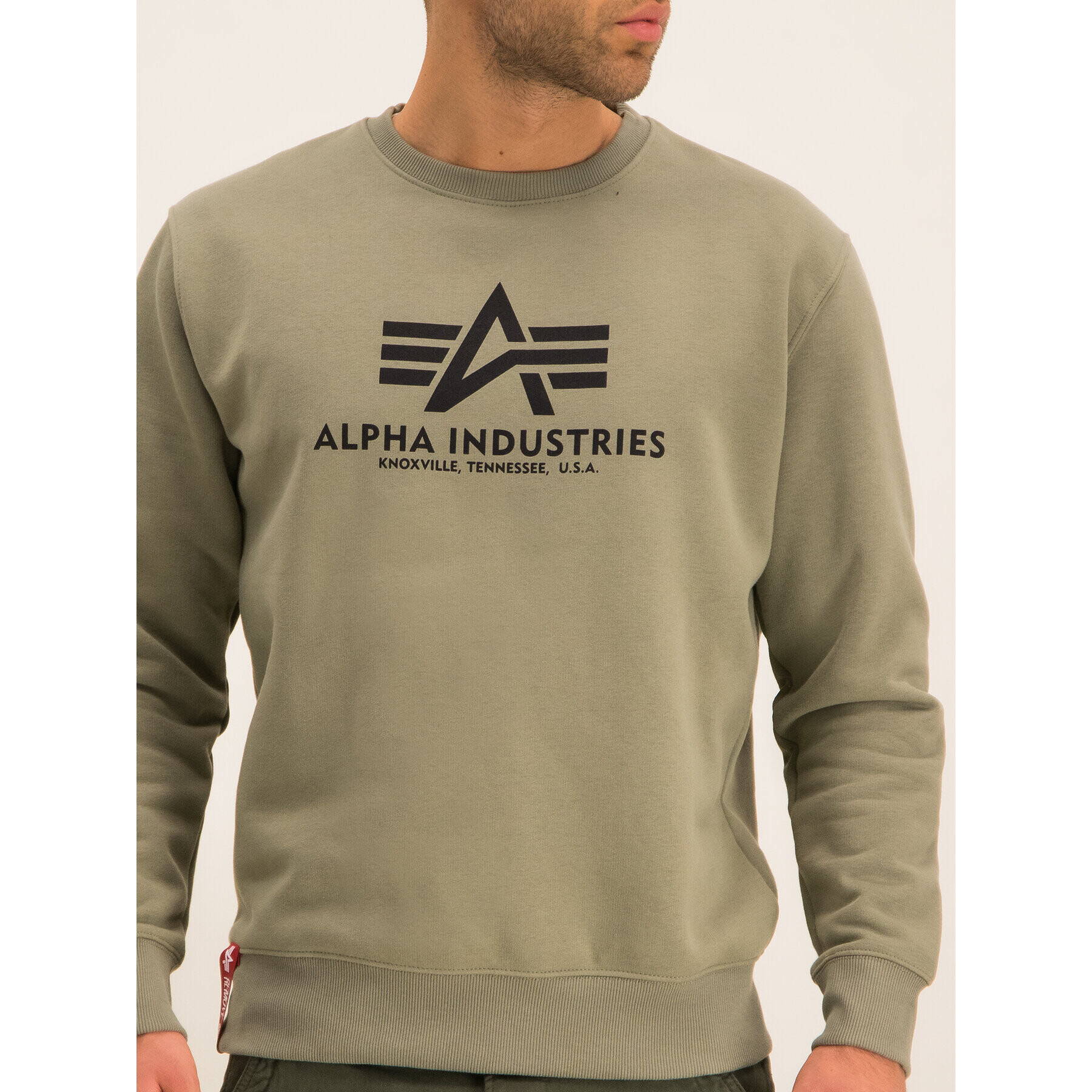 Alpha Industries Суитшърт Basic 178302 Зелен Regular Fit - Pepit.bg