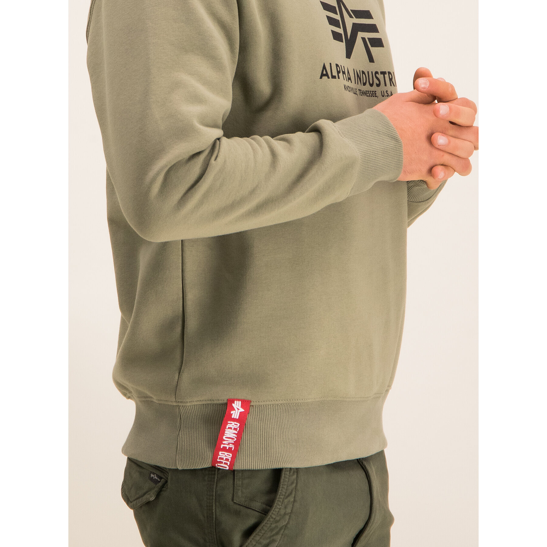 Alpha Industries Суитшърт Basic 178302 Зелен Regular Fit - Pepit.bg