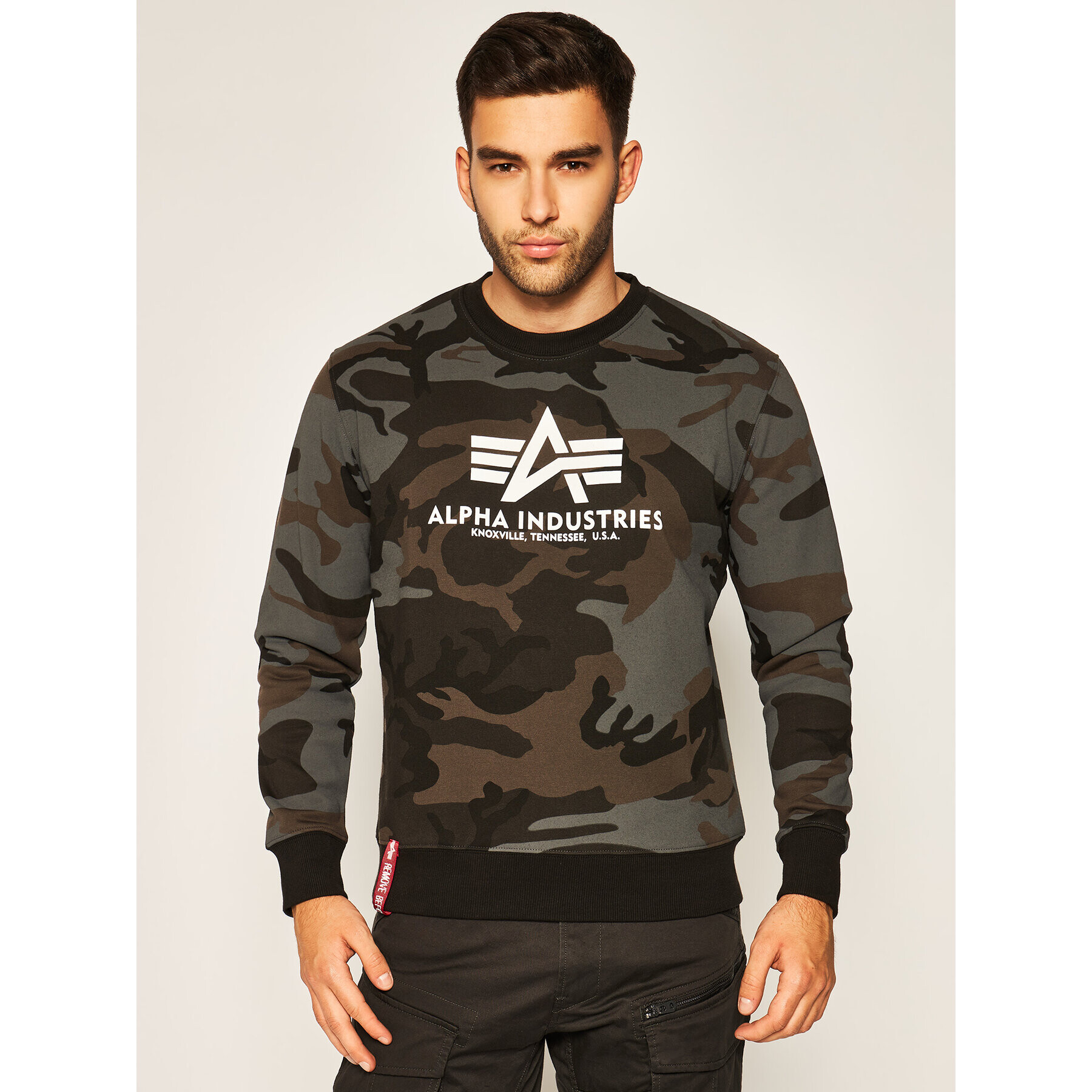 Alpha Industries Суитшърт Basic 178302C Зелен Regular Fit - Pepit.bg