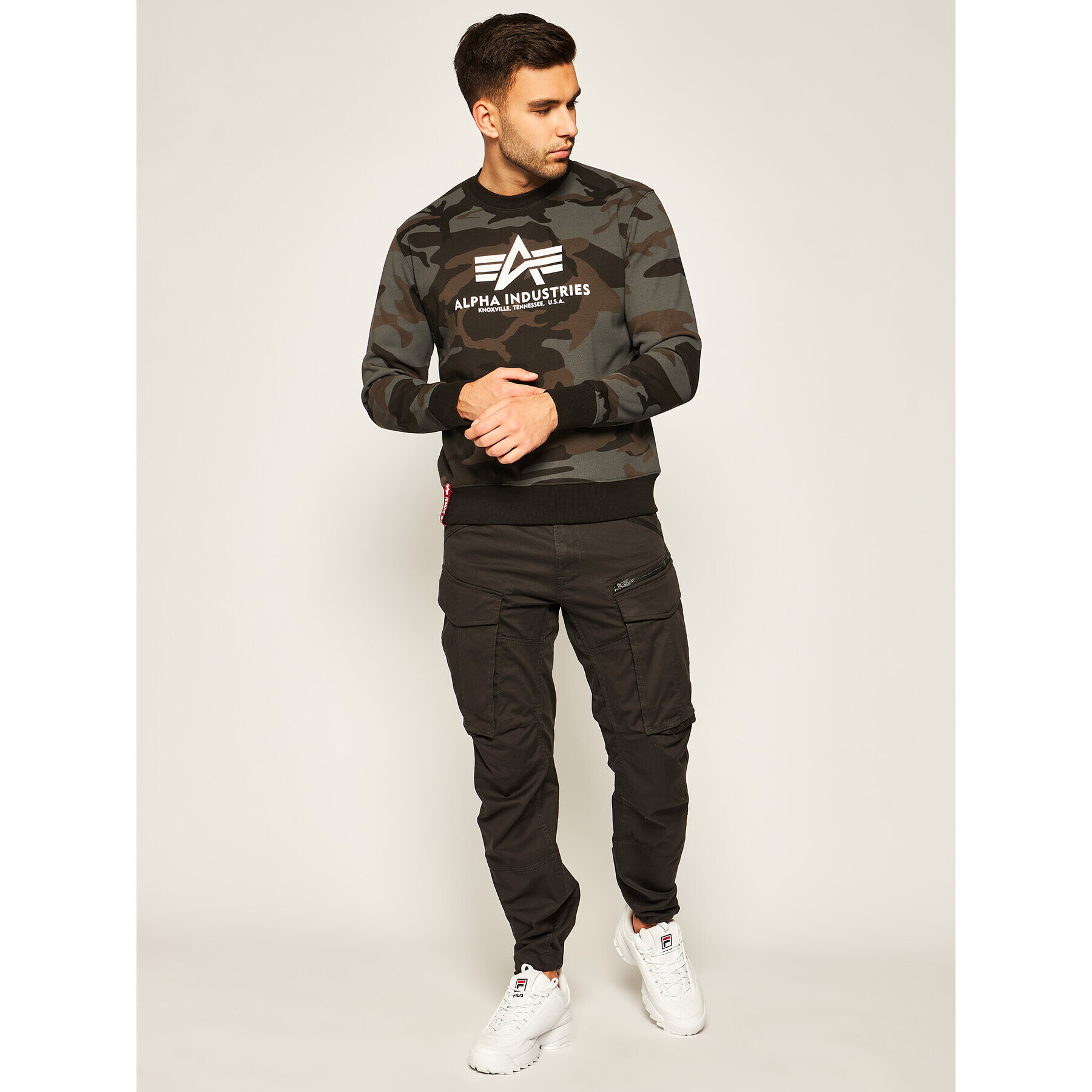 Alpha Industries Суитшърт Basic 178302C Зелен Regular Fit - Pepit.bg