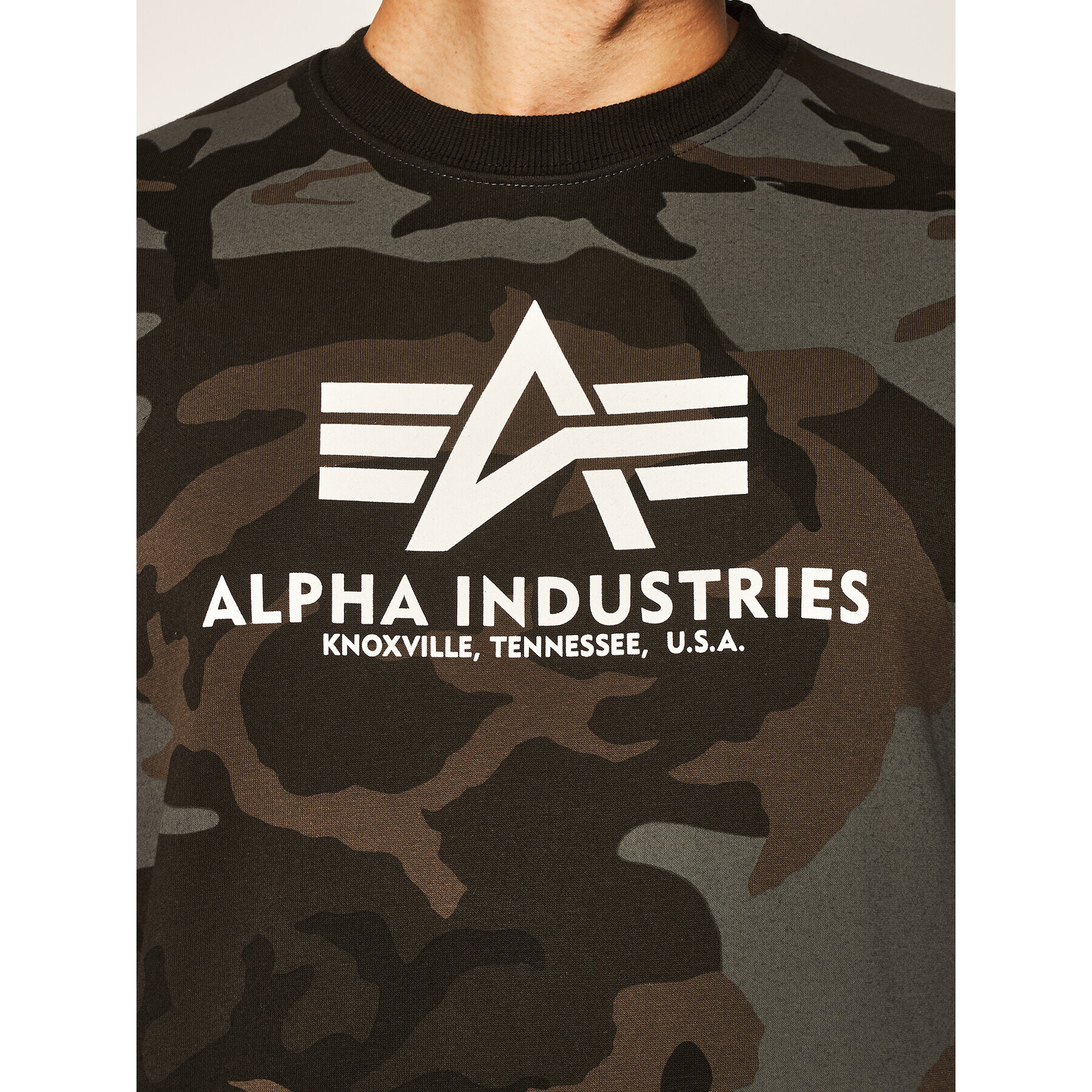 Alpha Industries Суитшърт Basic 178302C Зелен Regular Fit - Pepit.bg