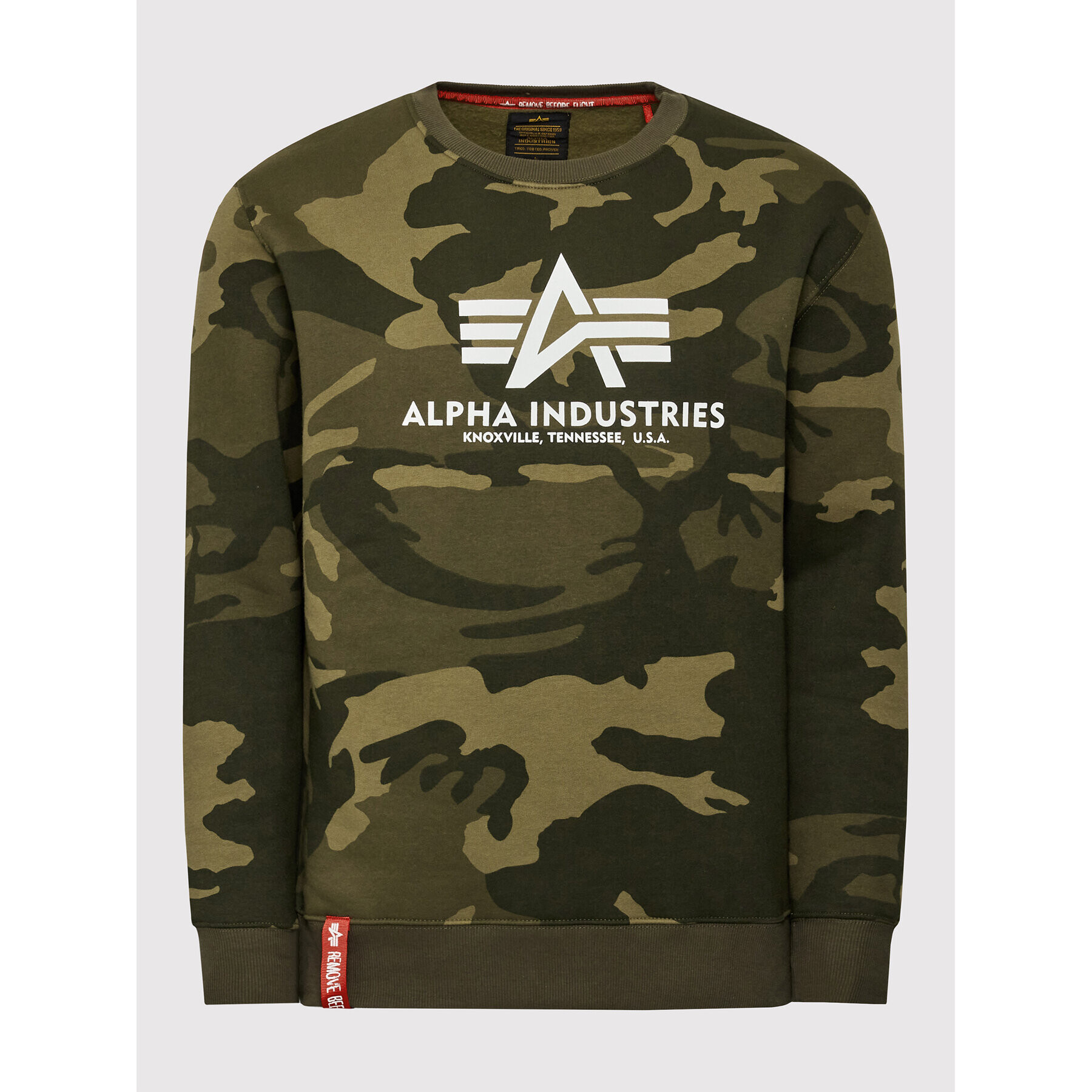 Alpha Industries Суитшърт Basic 178302C Зелен Regular Fit - Pepit.bg