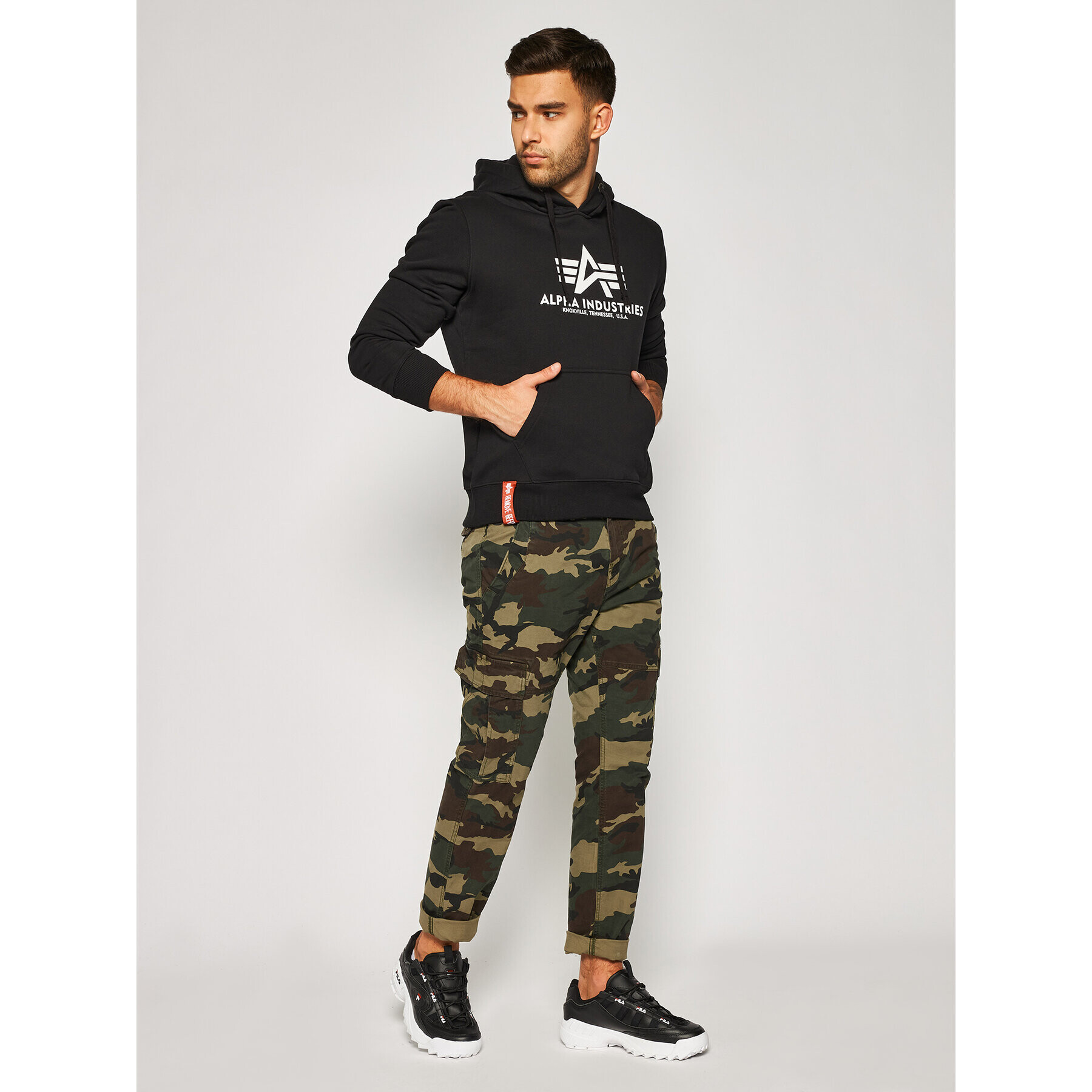 Alpha Industries Суитшърт Basic 178312 Черен Regular Fit - Pepit.bg