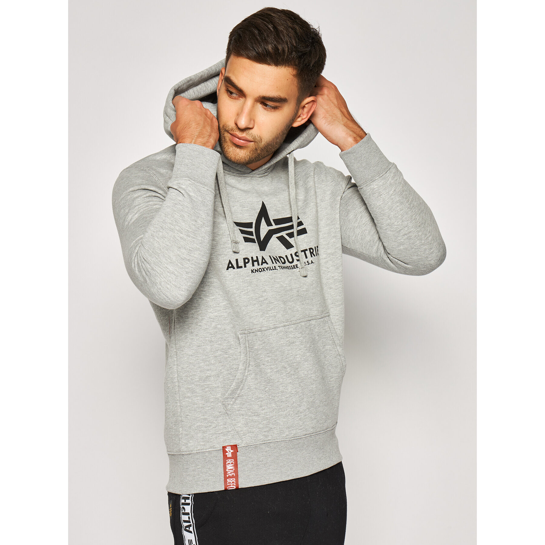 Alpha Industries Суитшърт Basic 178312 Сив Regular Fit - Pepit.bg