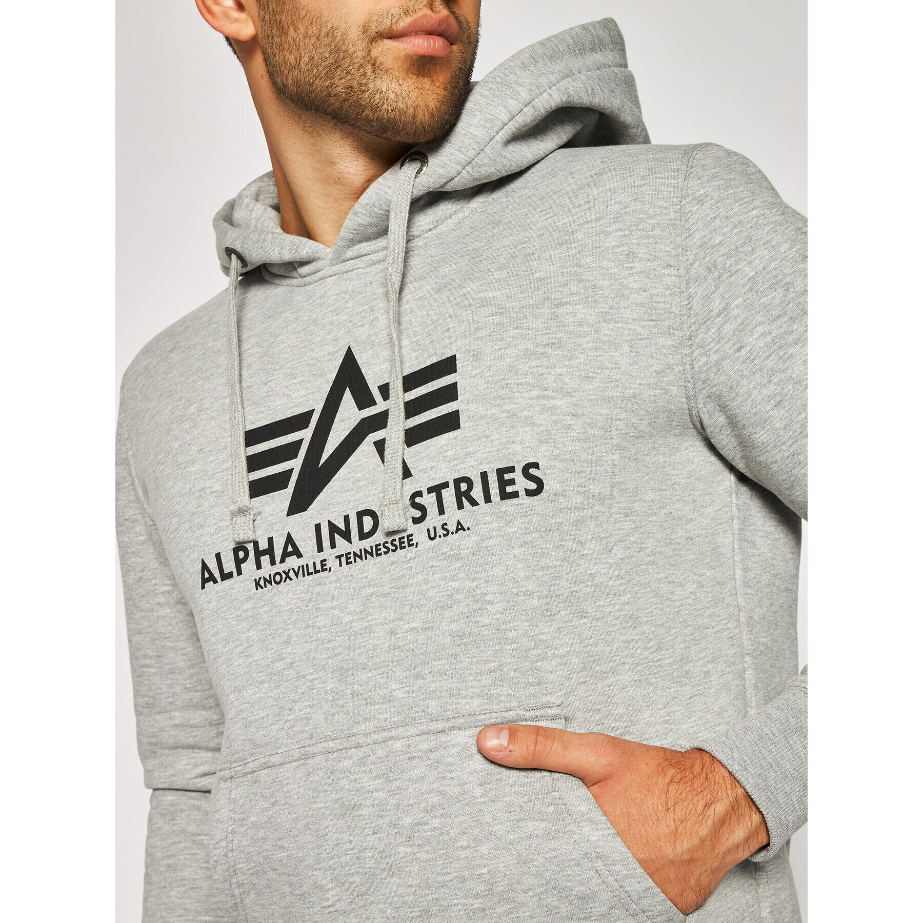 Alpha Industries Суитшърт Basic 178312 Сив Regular Fit - Pepit.bg