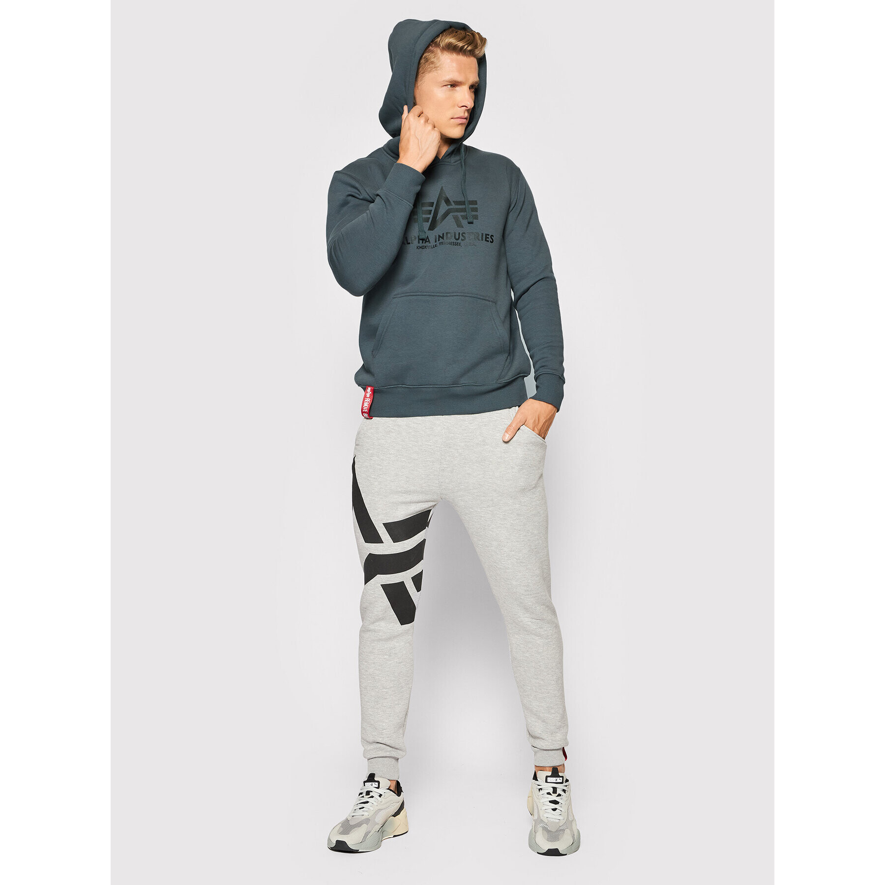 Alpha Industries Суитшърт Basic 178312 Сив Regular Fit - Pepit.bg