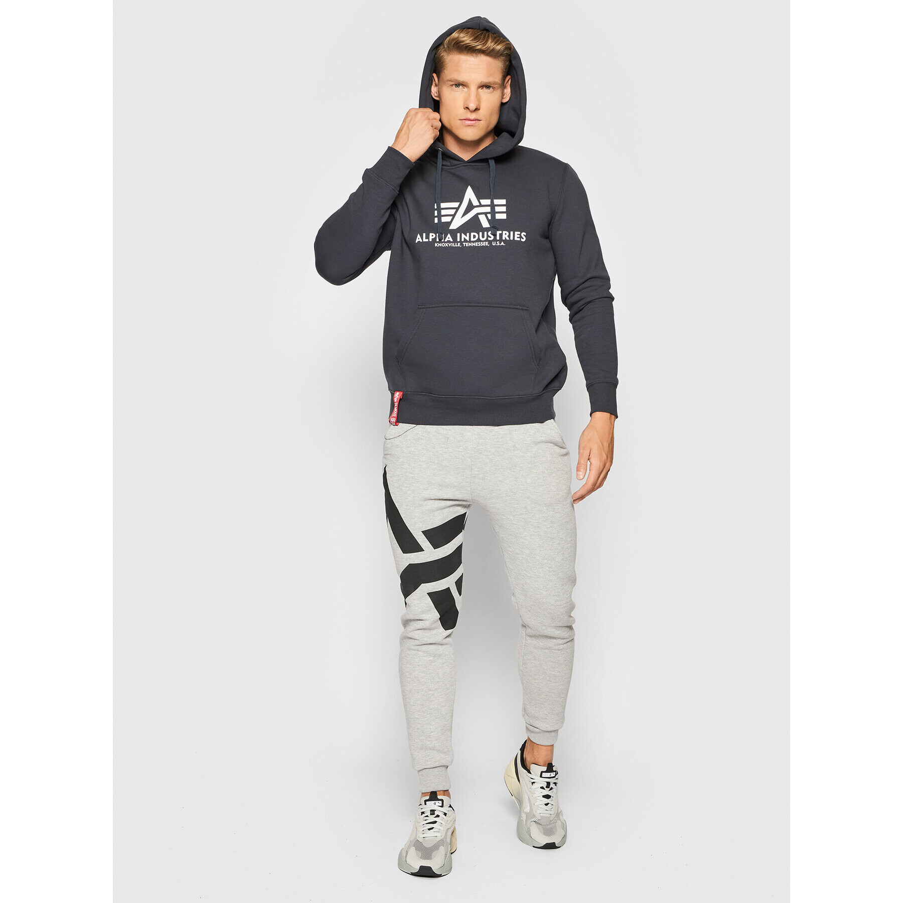 Alpha Industries Суитшърт Basic 178312 Тъмносин Regular Fit - Pepit.bg