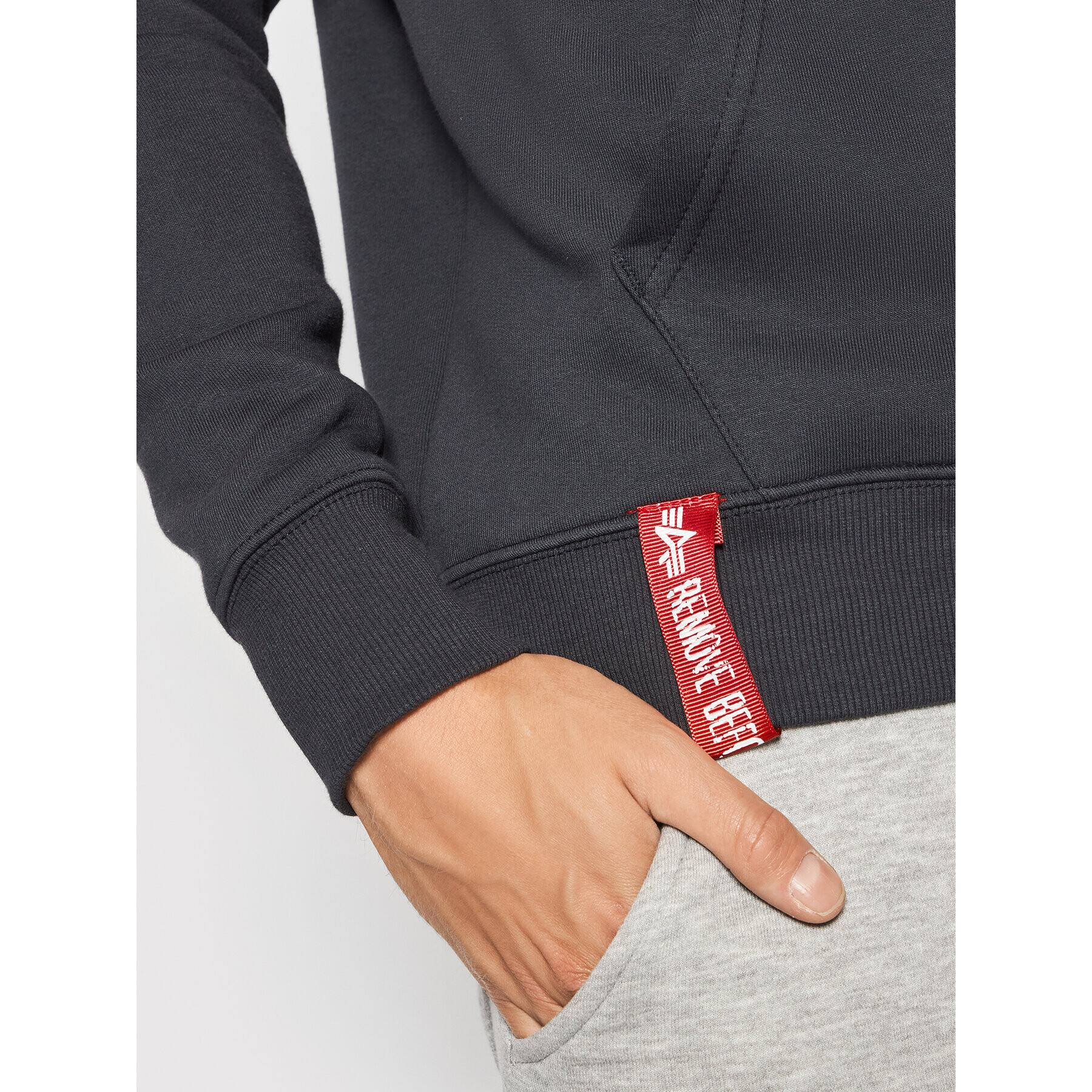 Alpha Industries Суитшърт Basic 178312 Тъмносин Regular Fit - Pepit.bg