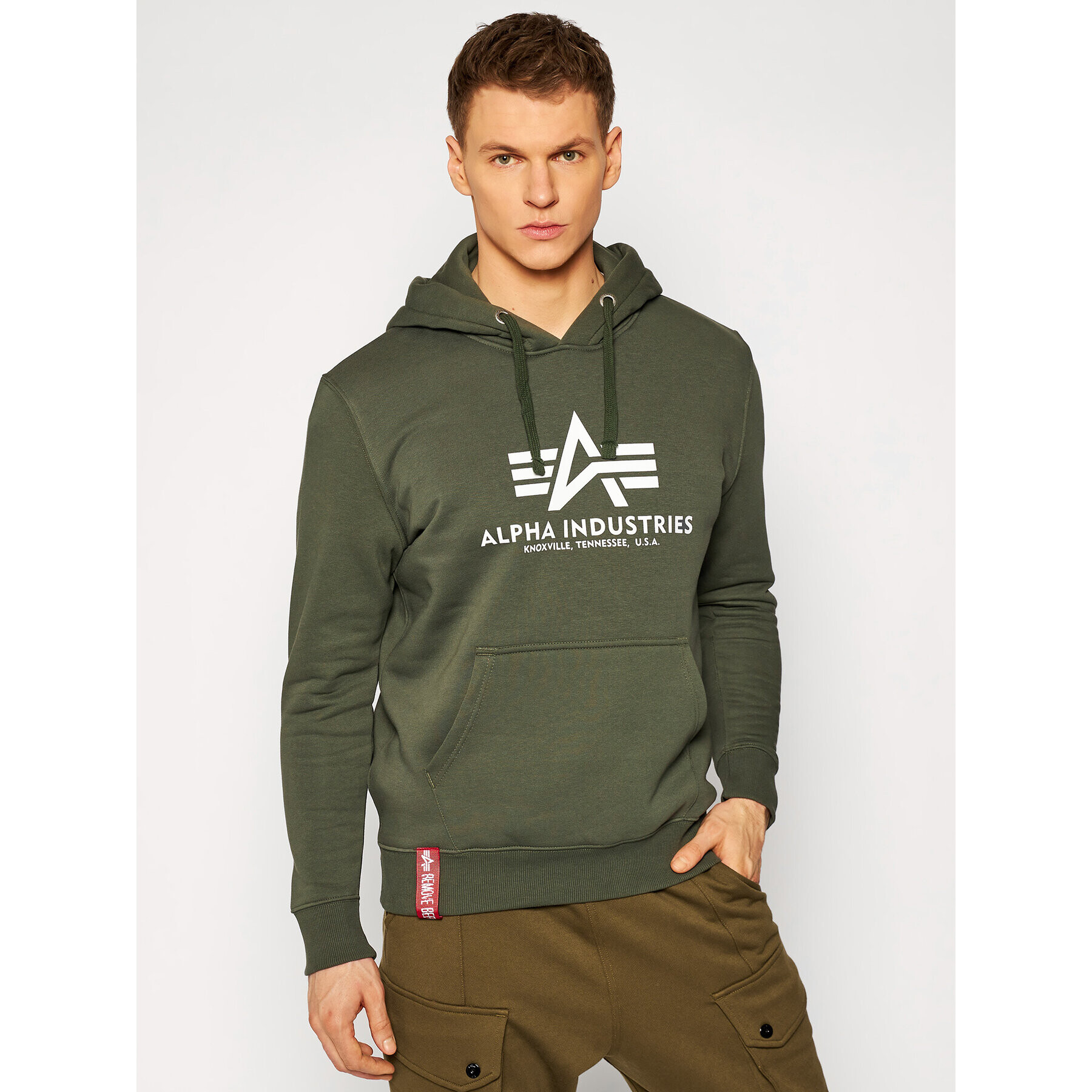 Alpha Industries Суитшърт Basic 178312 Зелен Regular Fit - Pepit.bg