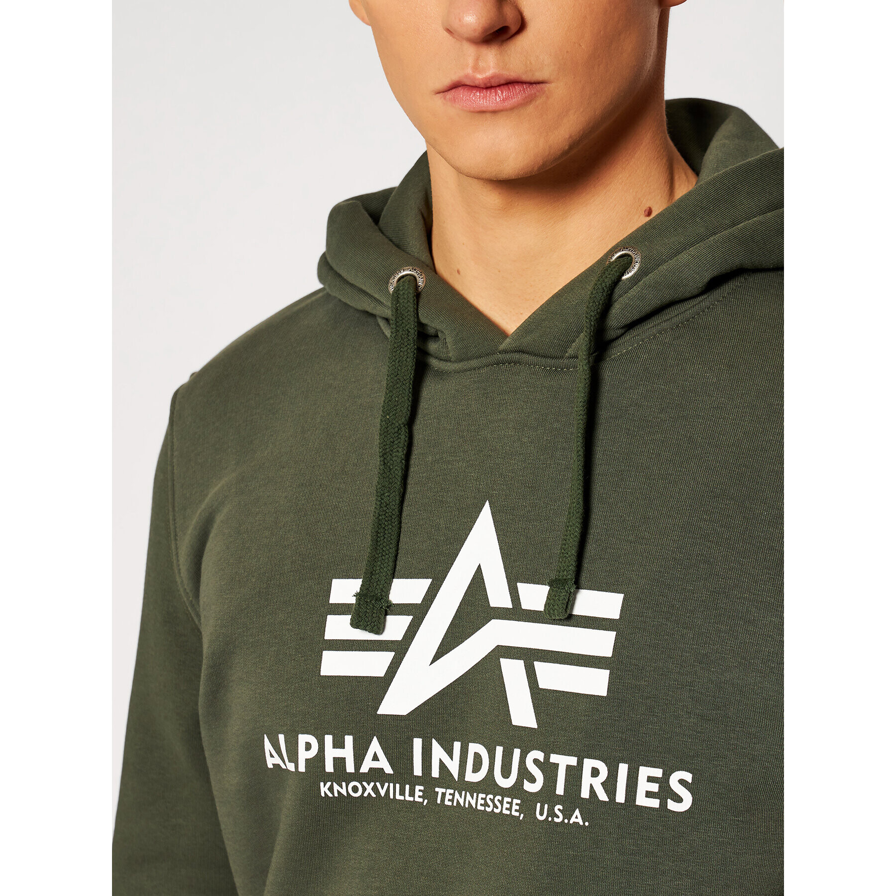 Alpha Industries Суитшърт Basic 178312 Зелен Regular Fit - Pepit.bg