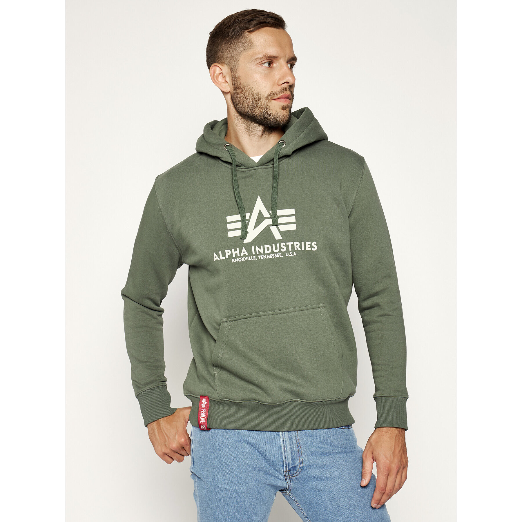 Alpha Industries Суитшърт Basic 178312 Зелен Regular Fit - Pepit.bg