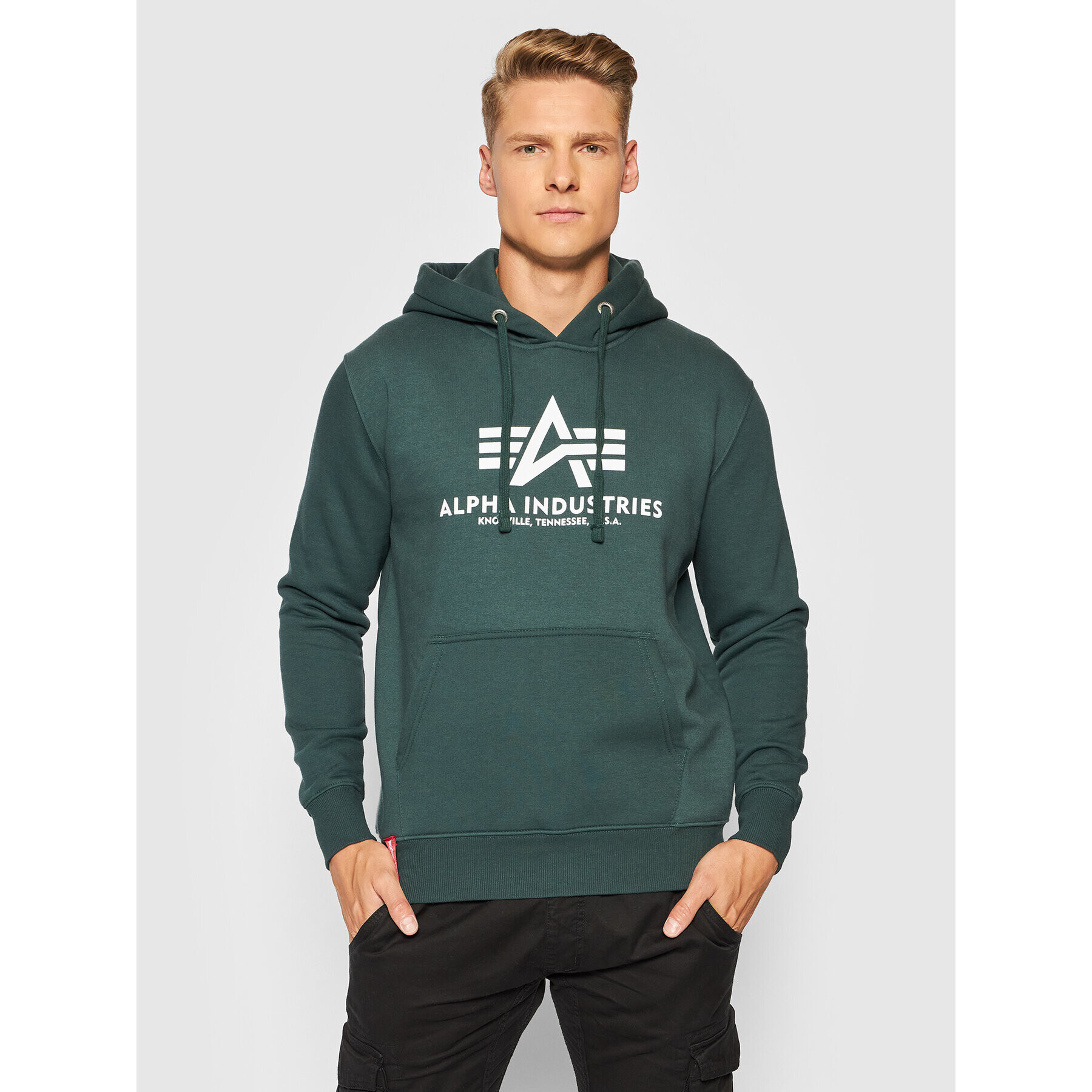 Alpha Industries Суитшърт Basic 178312 Зелен Regular Fit - Pepit.bg