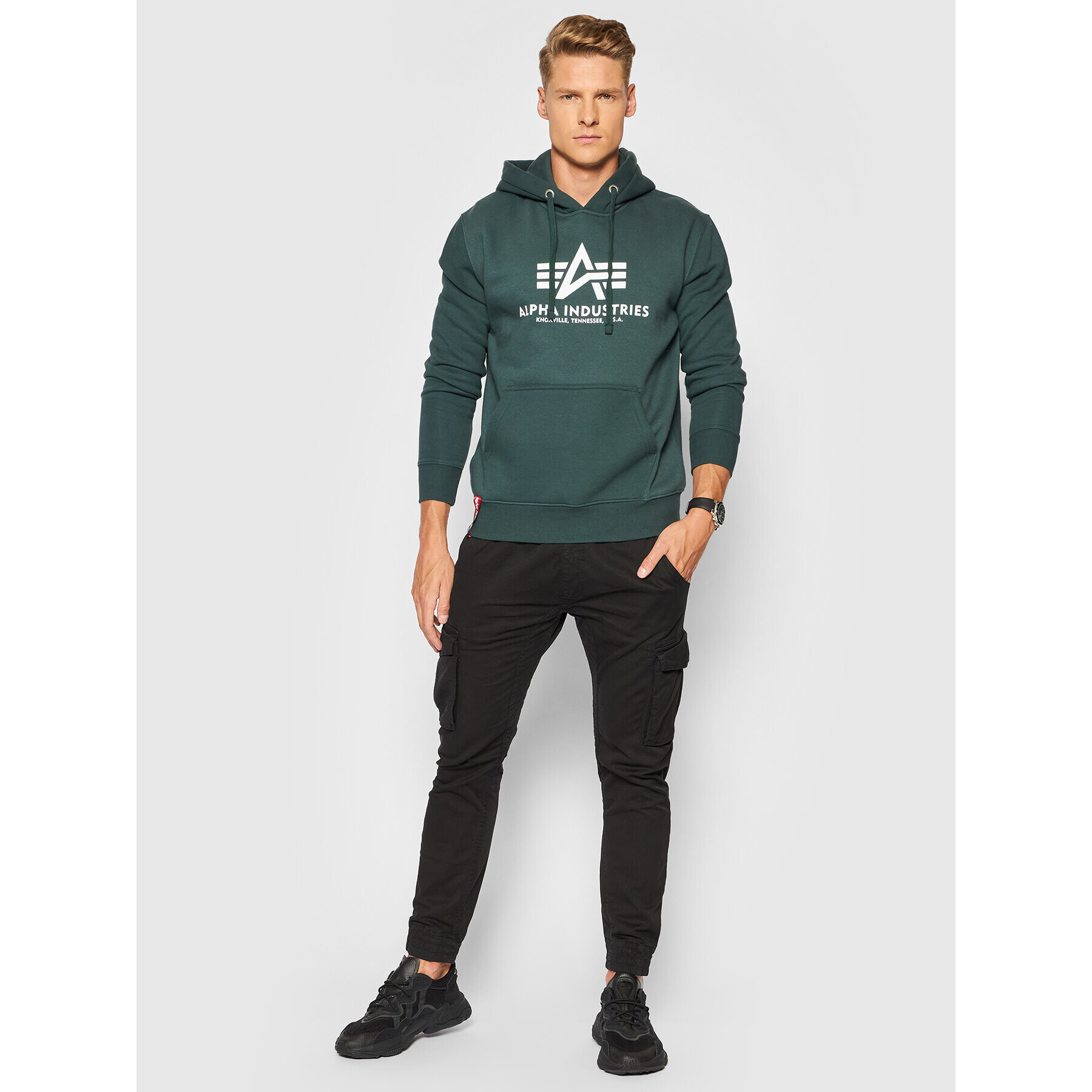 Alpha Industries Суитшърт Basic 178312 Зелен Regular Fit - Pepit.bg