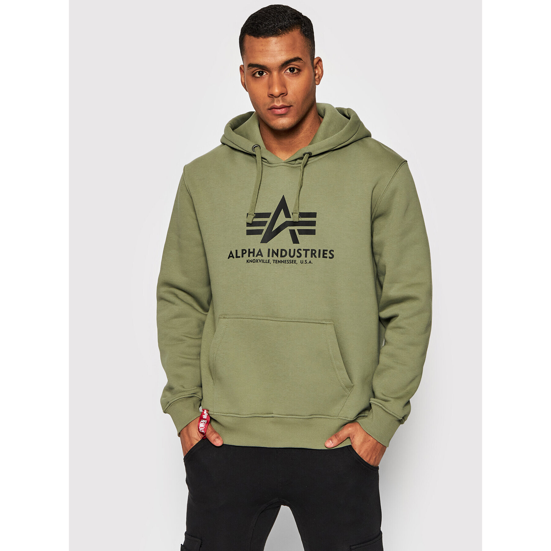 Alpha Industries Суитшърт Basic 178312 Зелен Regular Fit - Pepit.bg