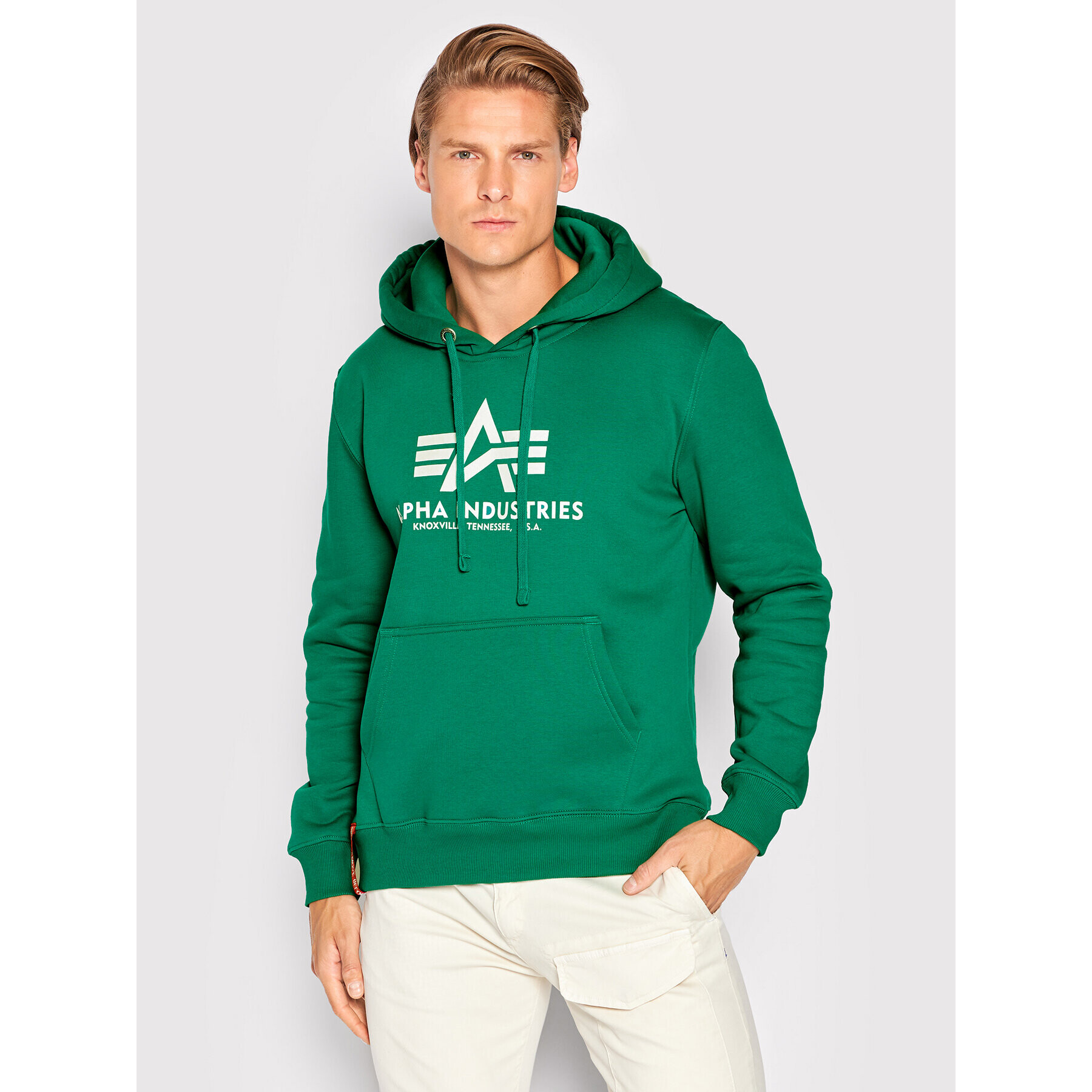 Alpha Industries Суитшърт Basic 178312 Зелен Regular Fit - Pepit.bg