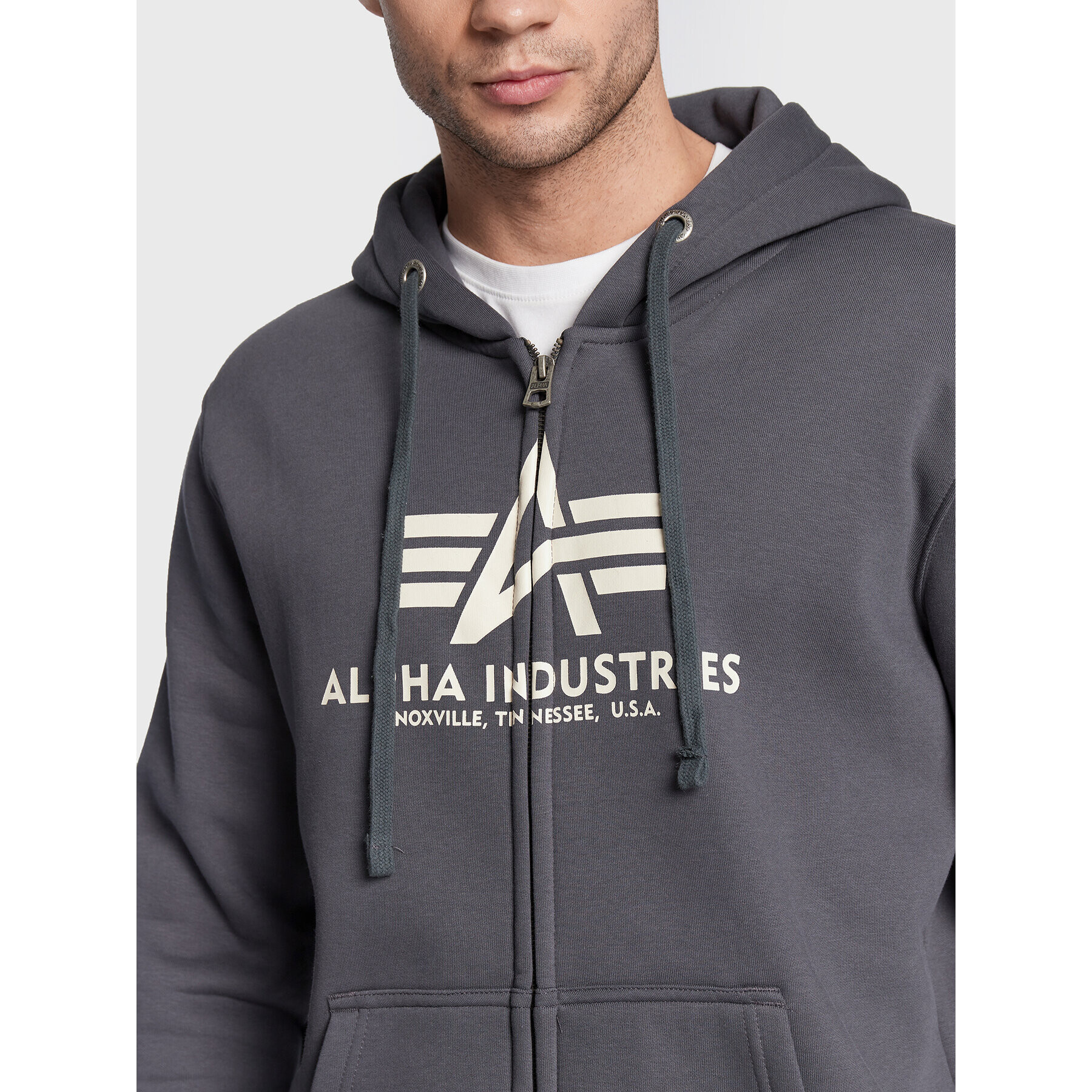 Alpha Industries Суитшърт Basic 178325 Сив Regular Fit - Pepit.bg