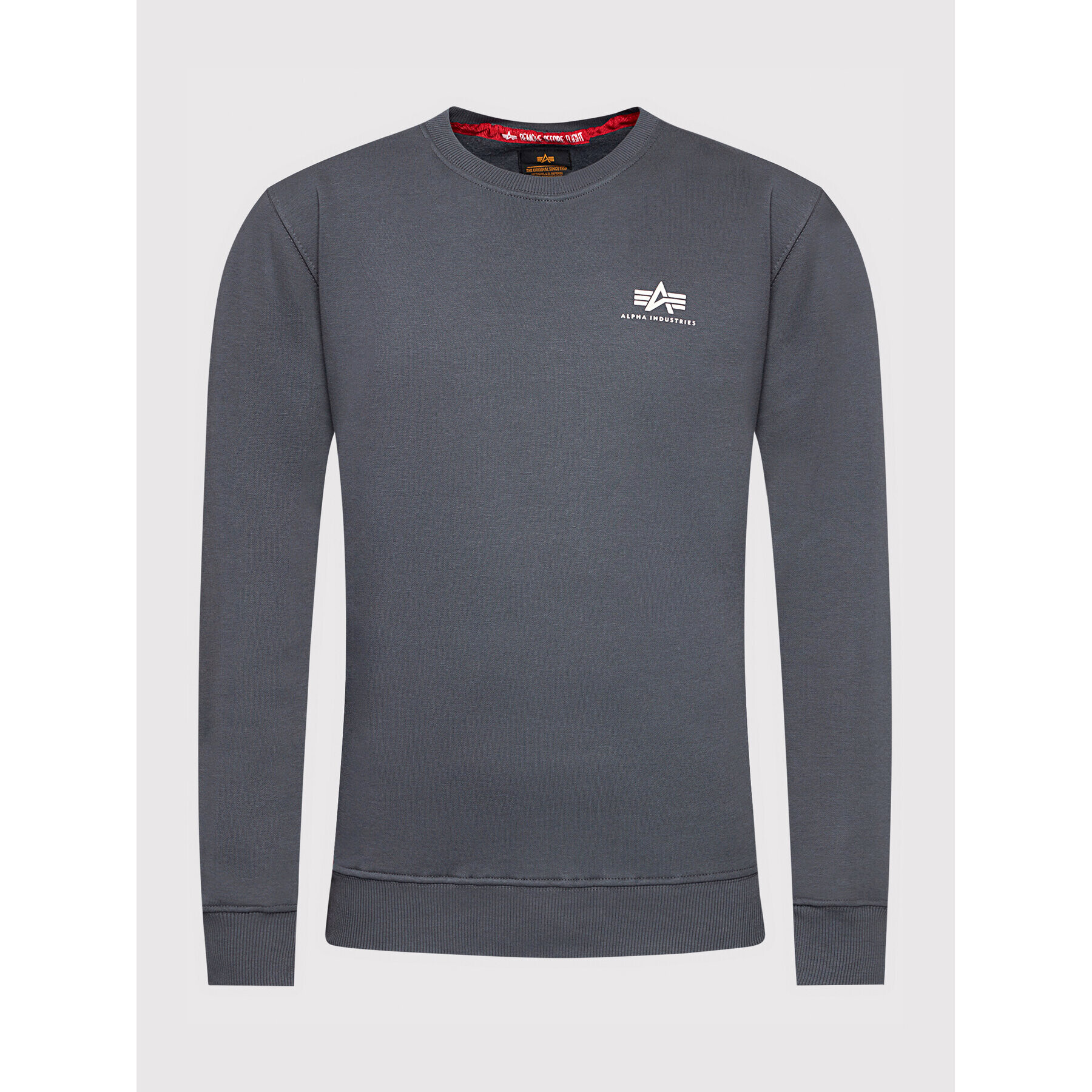 Alpha Industries Суитшърт Basic 188307 Сив Regular Fit - Pepit.bg