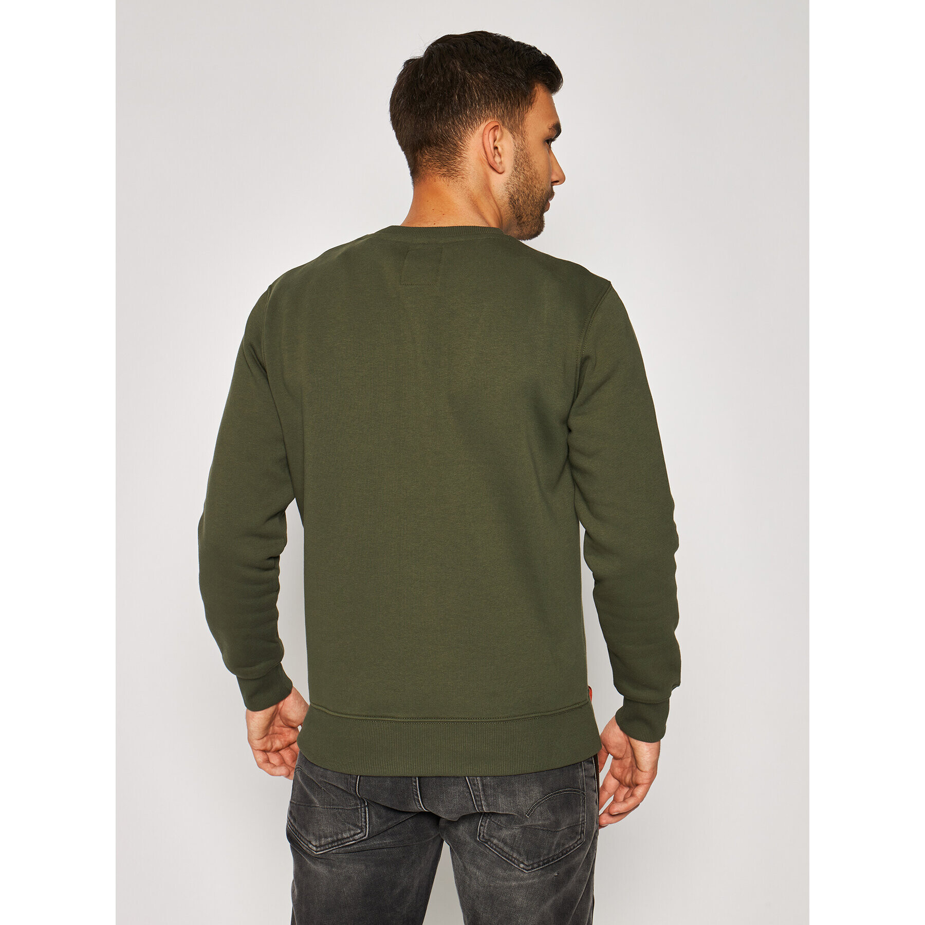 Alpha Industries Суитшърт Basic 188307 Зелен Regular Fit - Pepit.bg