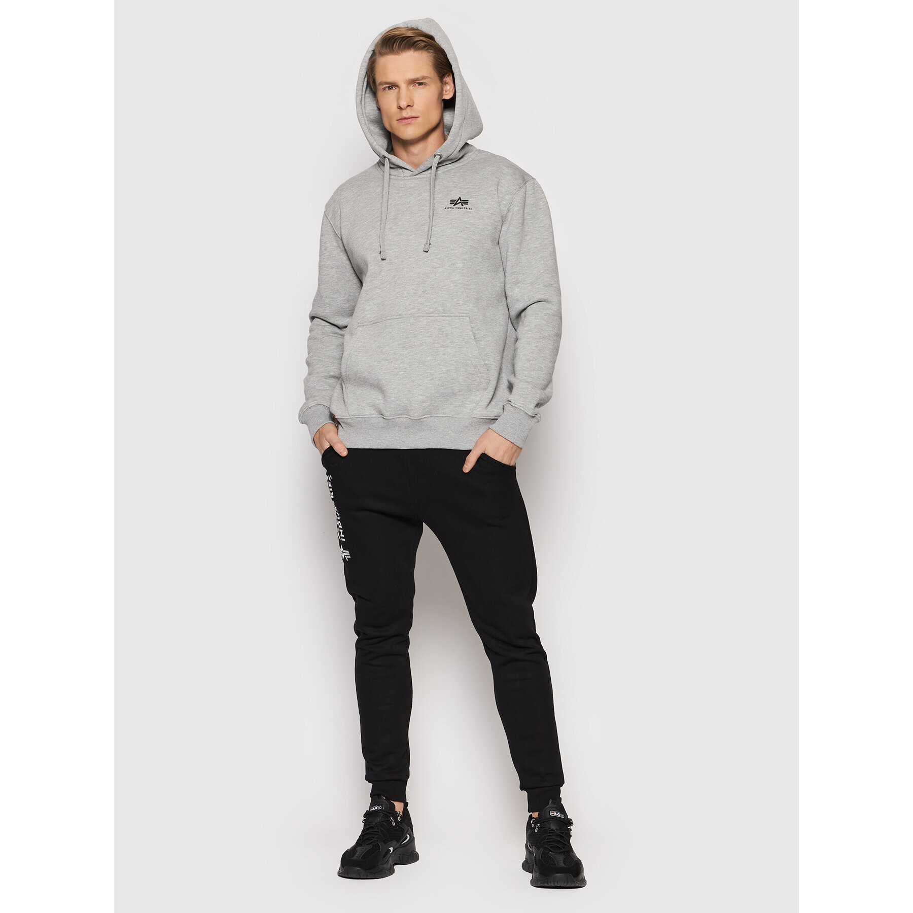 Alpha Industries Суитшърт Basic 196318 Сив Regular Fit - Pepit.bg