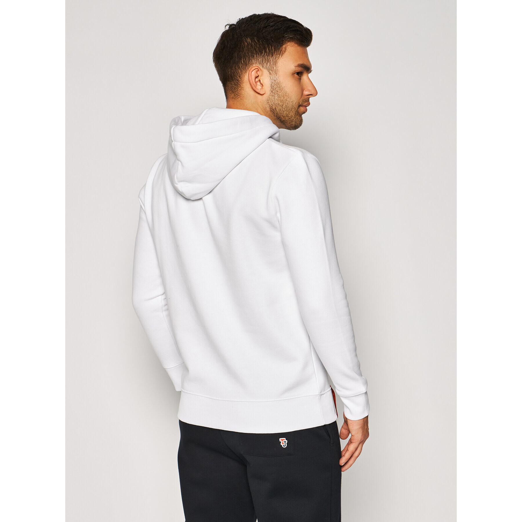 Alpha Industries Суитшърт Basic Hoody 178312 Бял Regular Fit - Pepit.bg