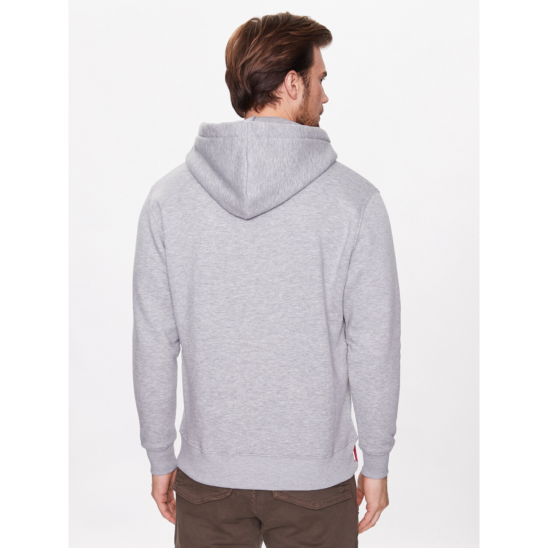 Alpha Industries Суитшърт Basic Hoody Rubber 178312RB Сив Regular Fit - Pepit.bg