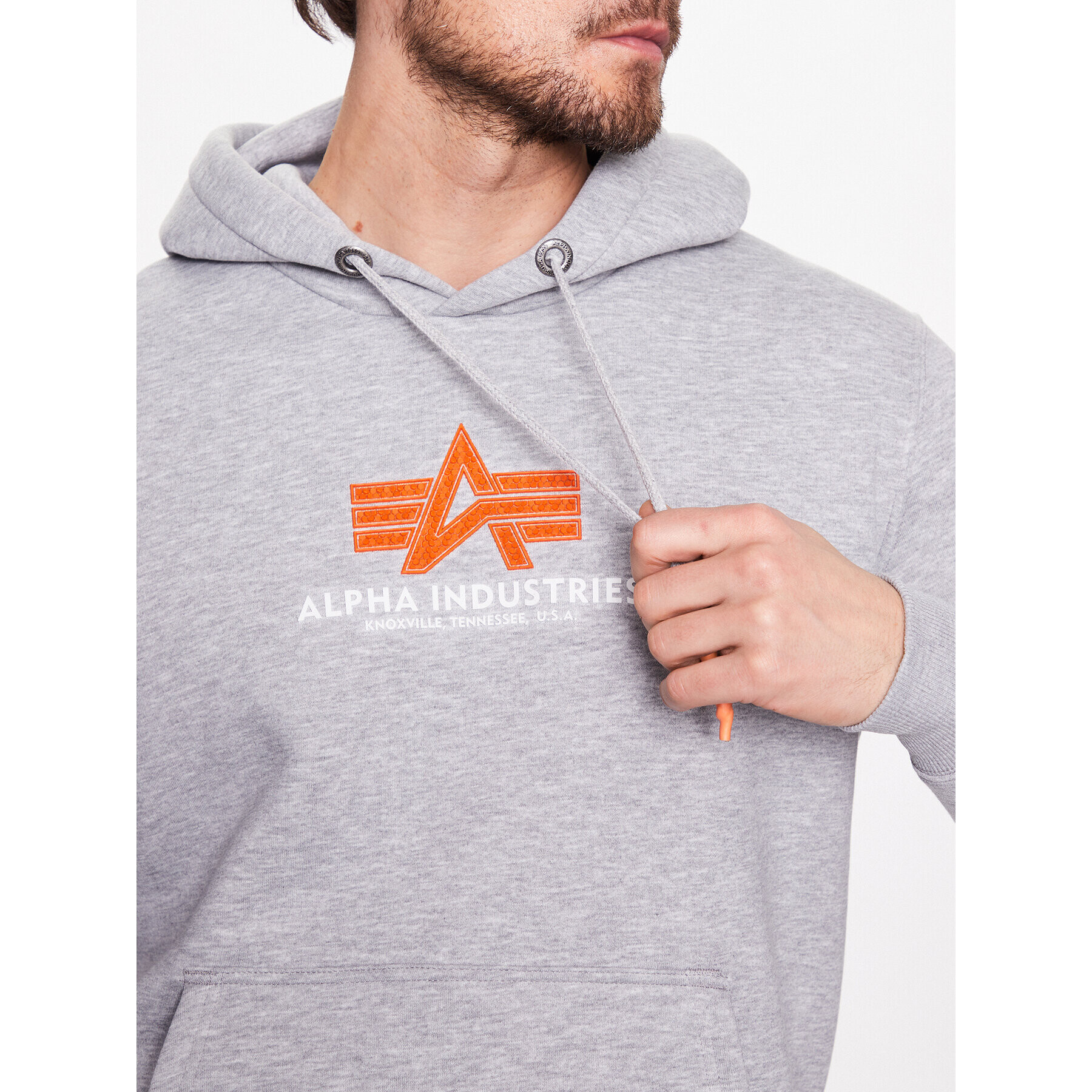 Alpha Industries Суитшърт Basic Hoody Rubber 178312RB Сив Regular Fit - Pepit.bg