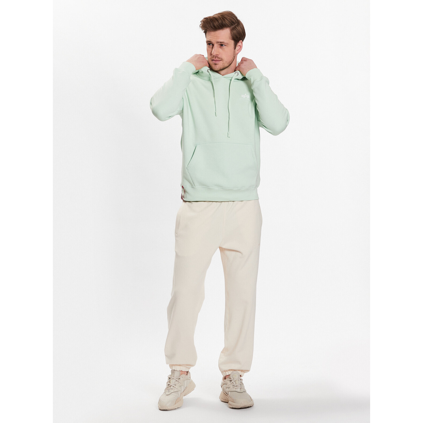 Alpha Industries Суитшърт Basic 196318 Зелен Regular Fit - Pepit.bg