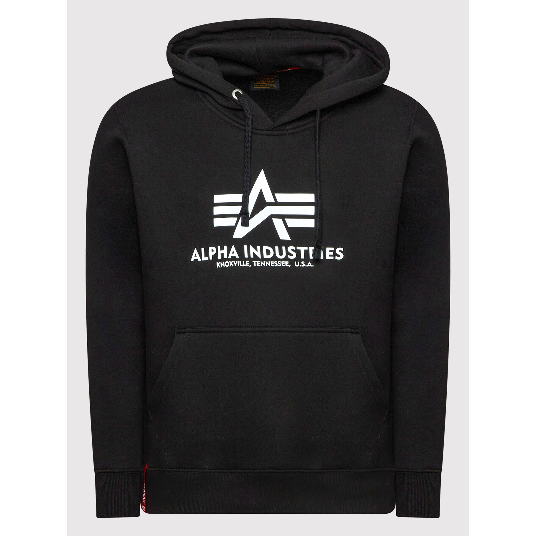 Alpha Industries Суитшърт Basic Reflective Print 178312RP Черен Regular Fit - Pepit.bg