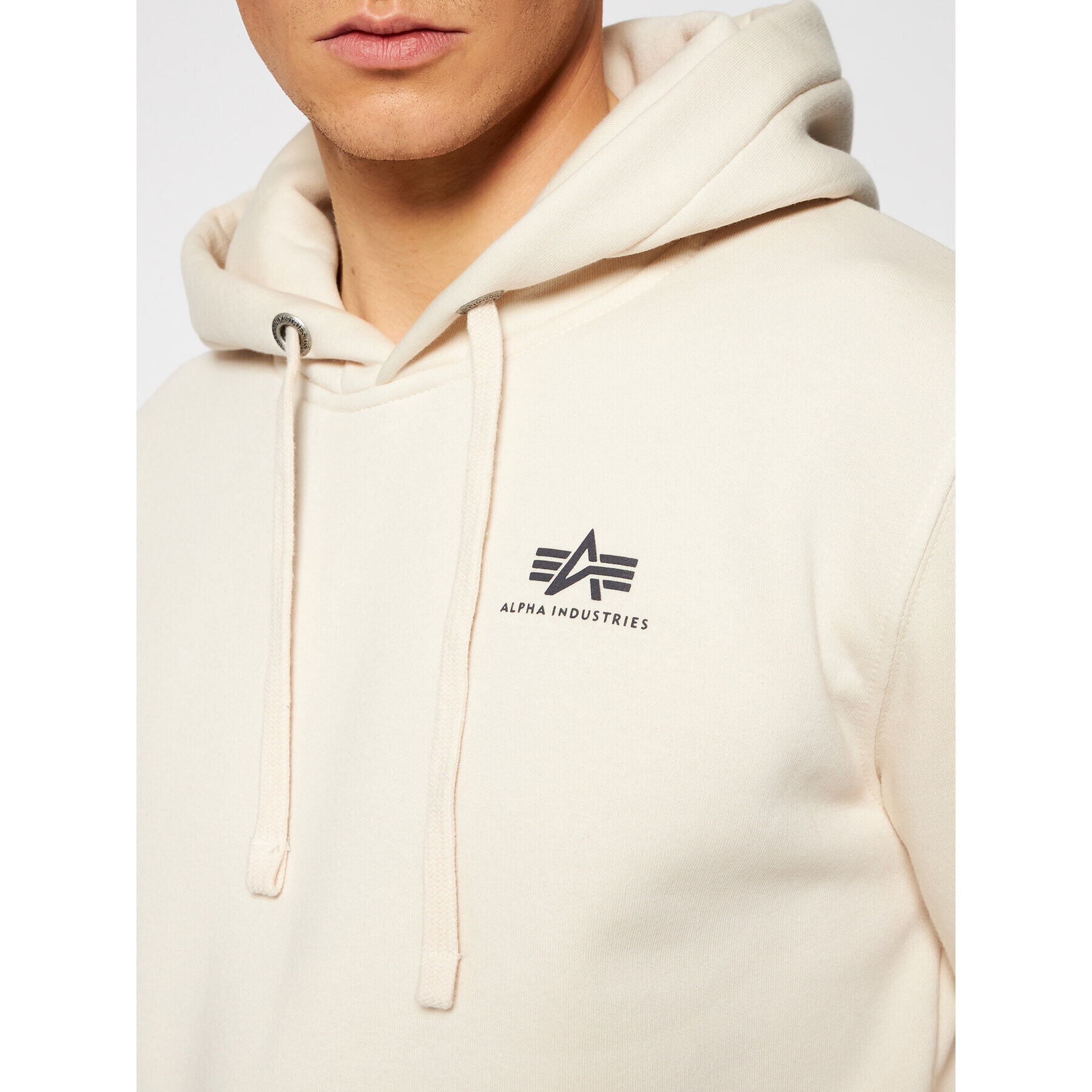 Alpha Industries Суитшърт Basic Small Logo 196318 Бежов Regular Fit - Pepit.bg