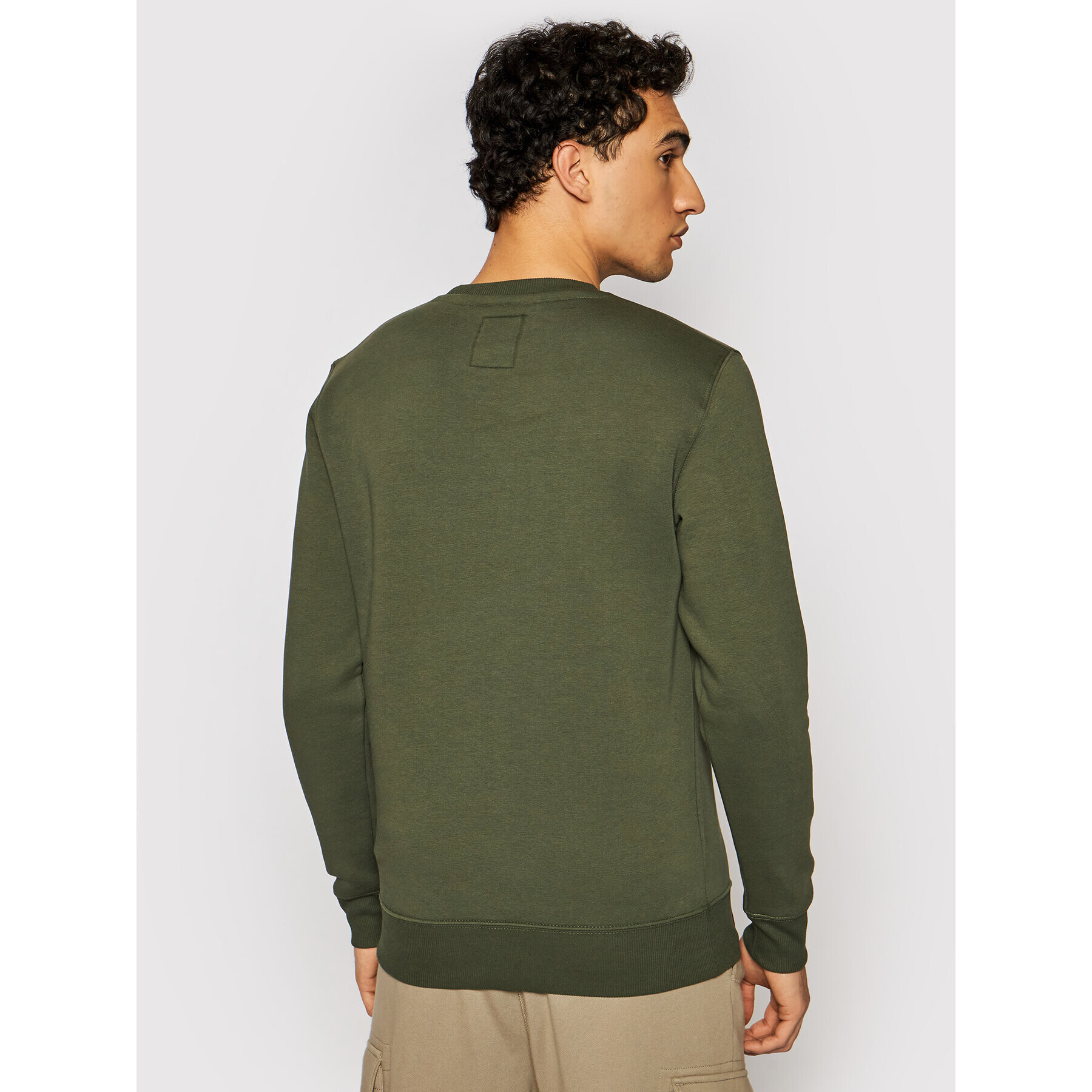 Alpha Industries Суитшърт Basic Sweater 178302 Зелен Regular Fit - Pepit.bg