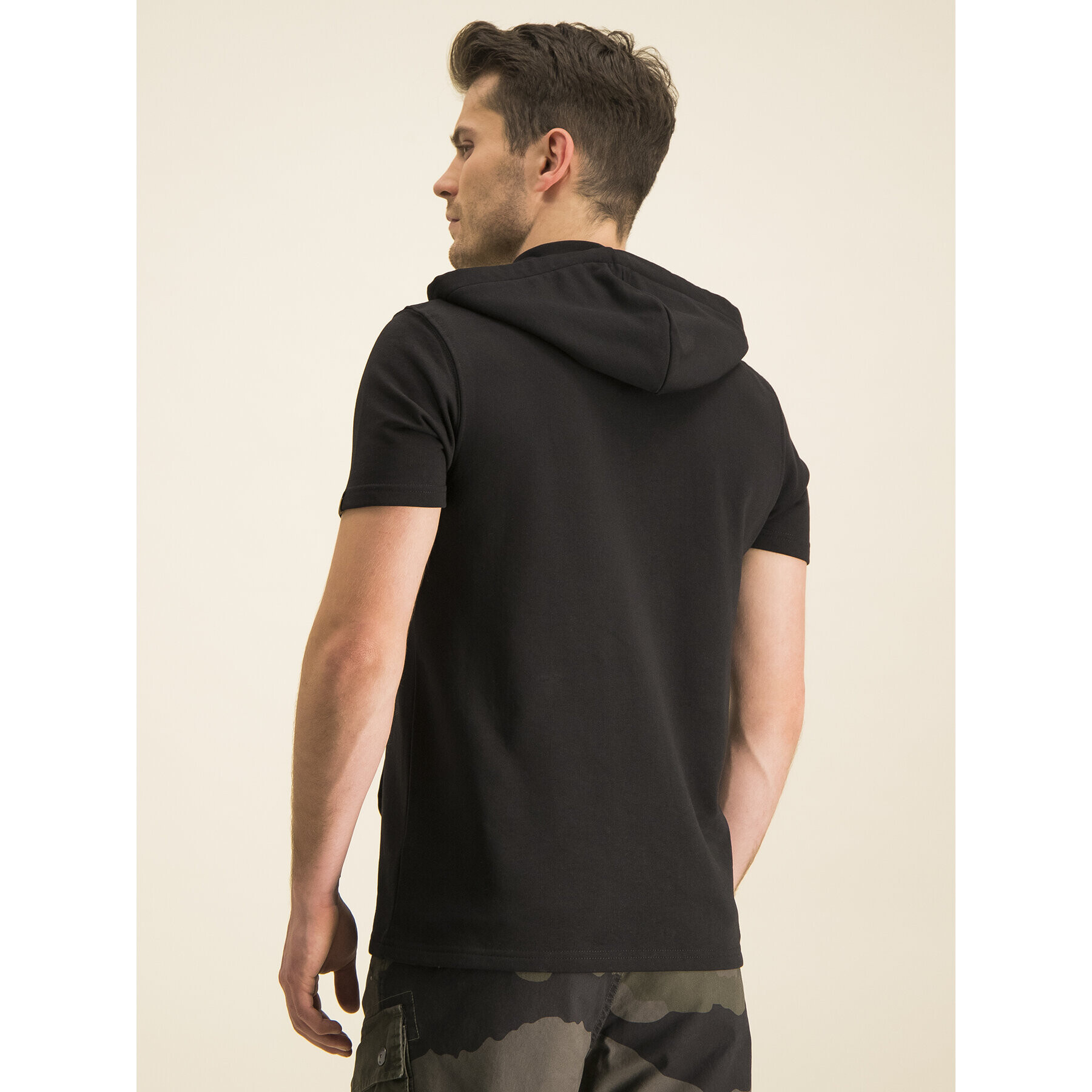 Alpha Industries Суитшърт Basic T Hooded 126507 Черен Regular Fit - Pepit.bg