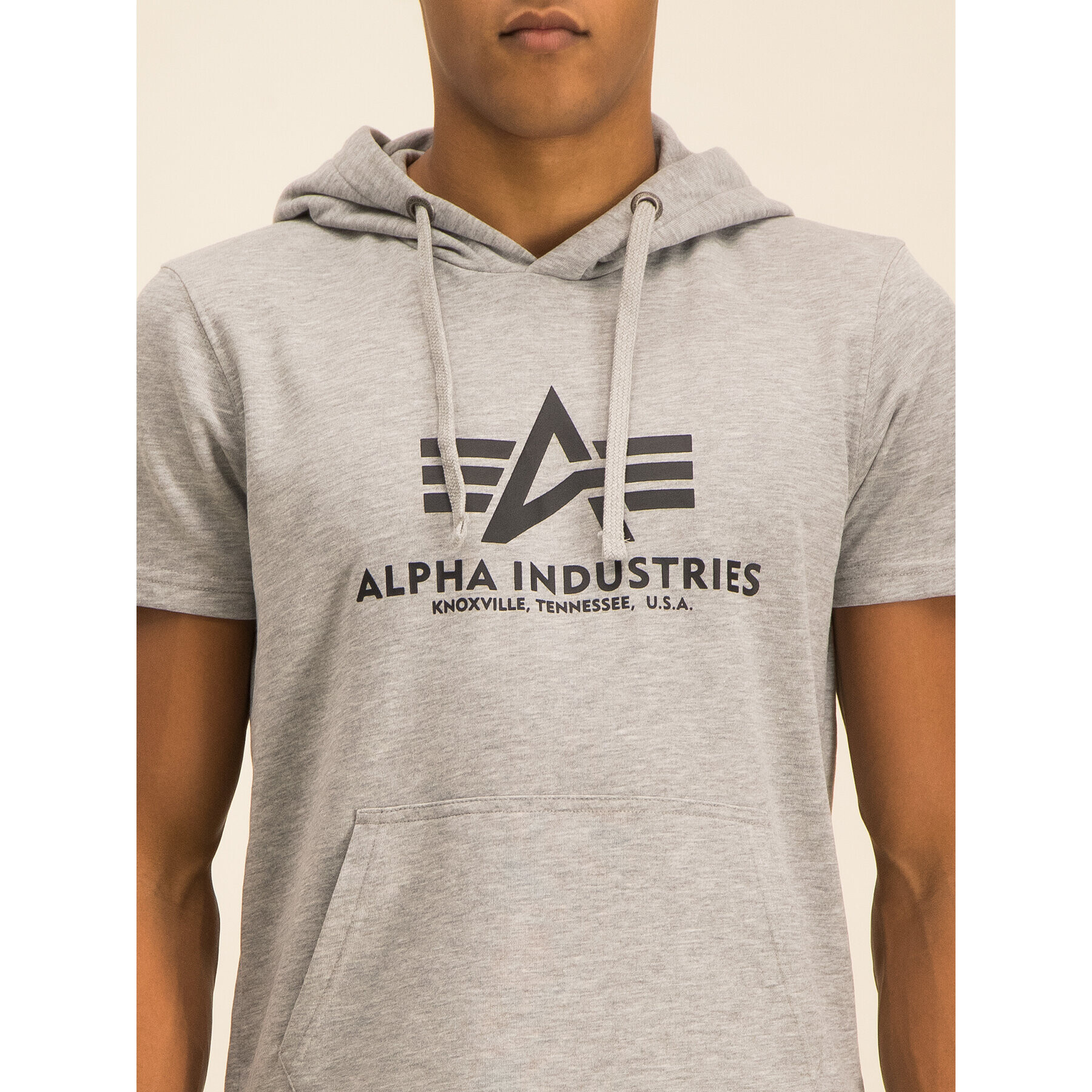 Alpha Industries Суитшърт Basic T Hooded 126507 Сив Regular Fit - Pepit.bg