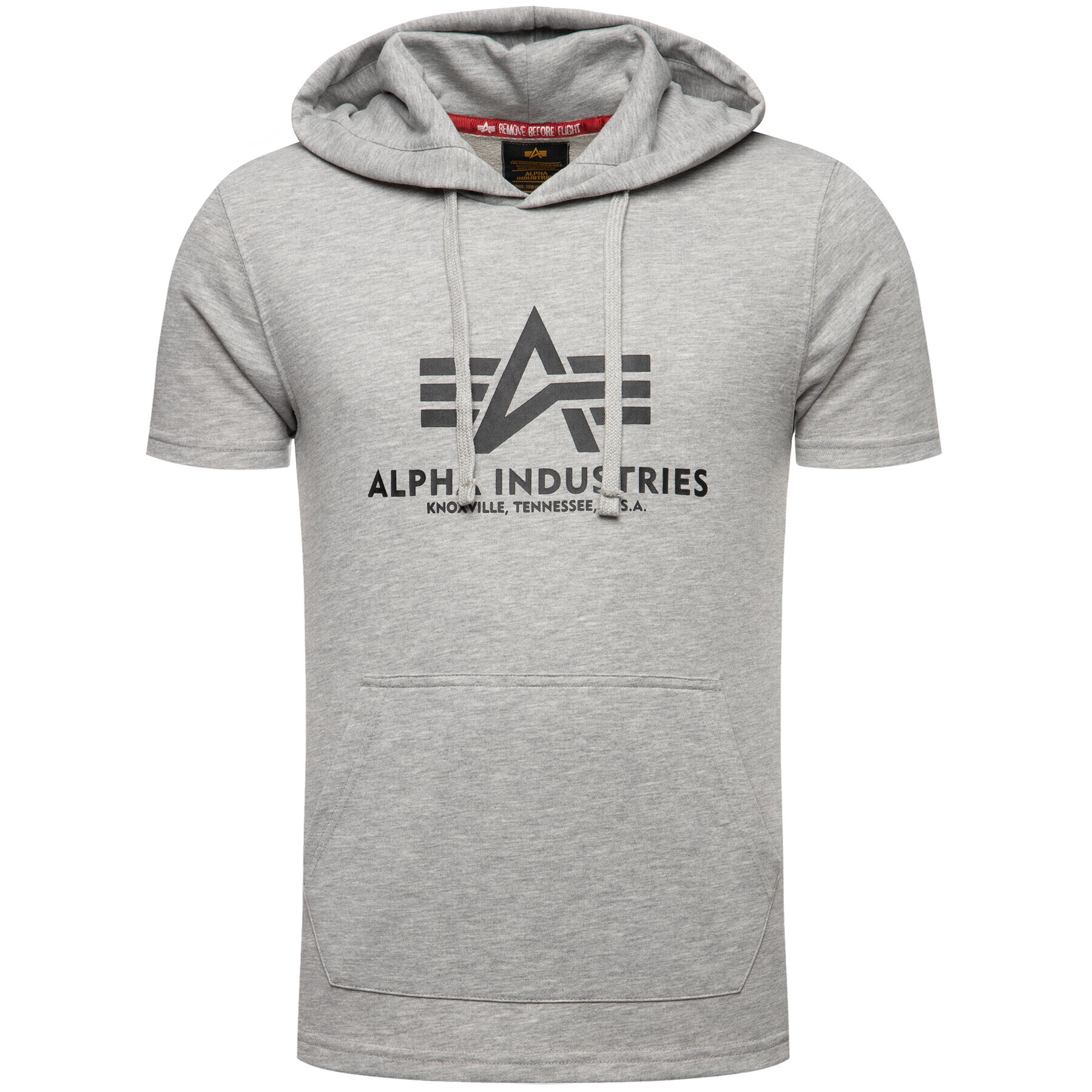 Alpha Industries Суитшърт Basic T Hooded 126507 Сив Regular Fit - Pepit.bg