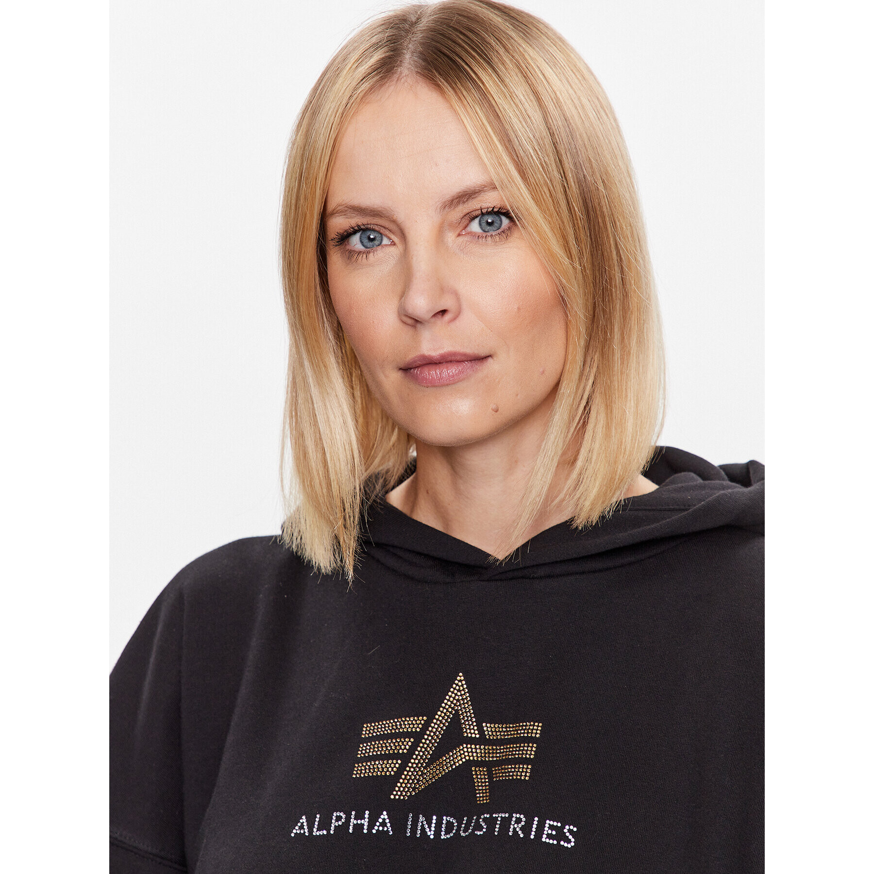 Alpha Industries Суитшърт Crystal Cos 136041 Черен Oversize - Pepit.bg