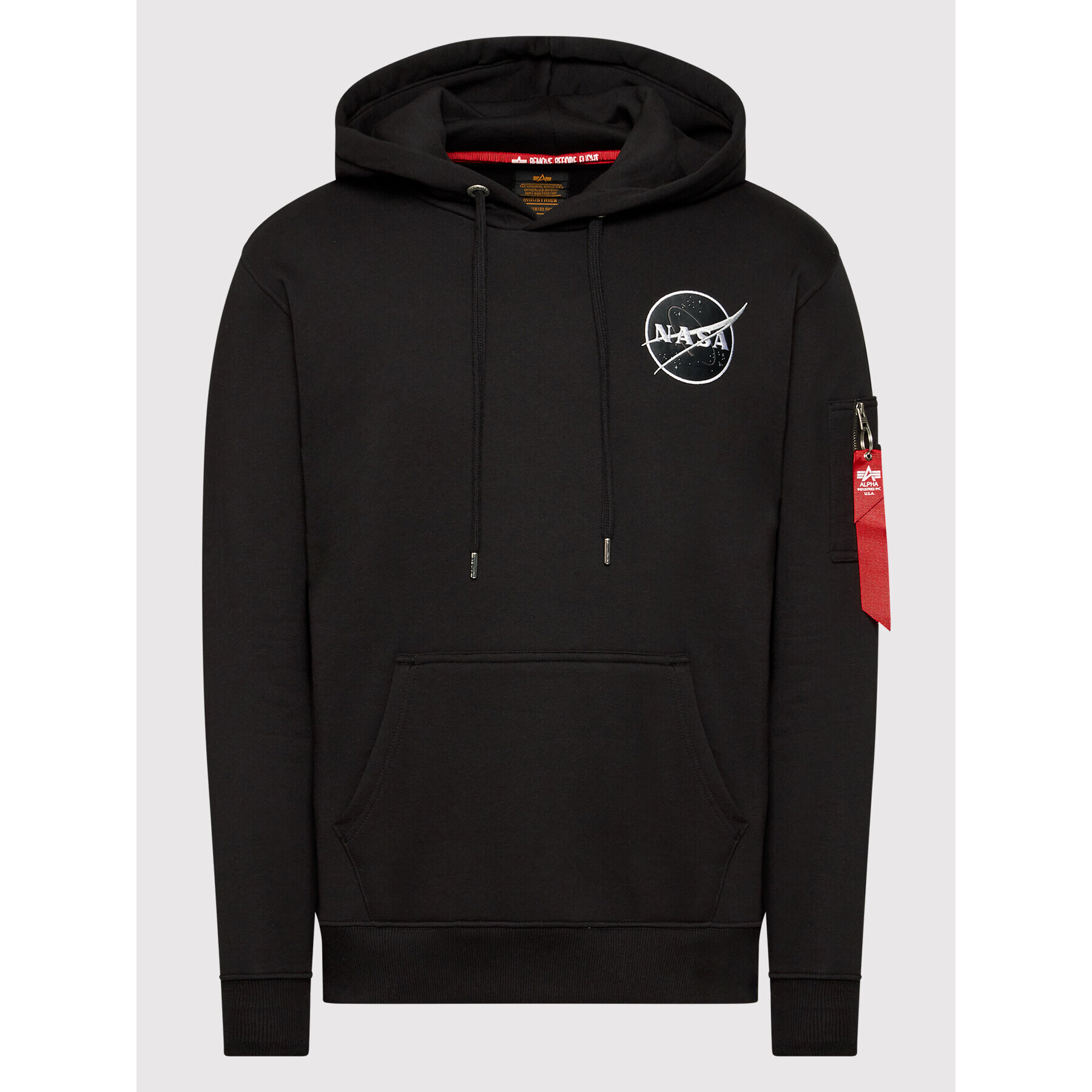 Alpha Industries Суитшърт Dark Side 108337 Черен Relaxed Fit - Pepit.bg