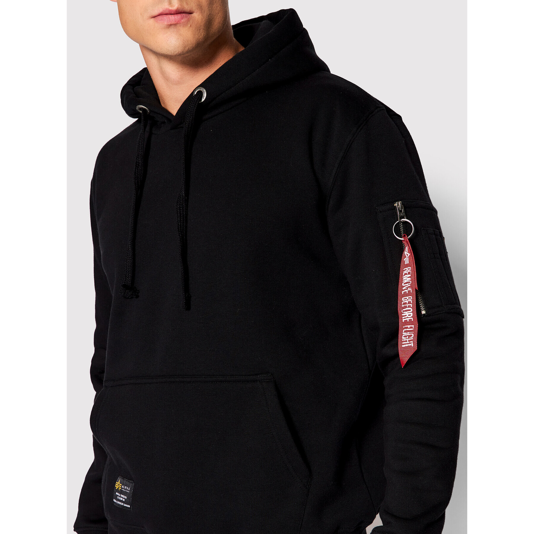 Alpha Industries Суитшърт Fighter Squadron 108331 Черен Regular Fit - Pepit.bg