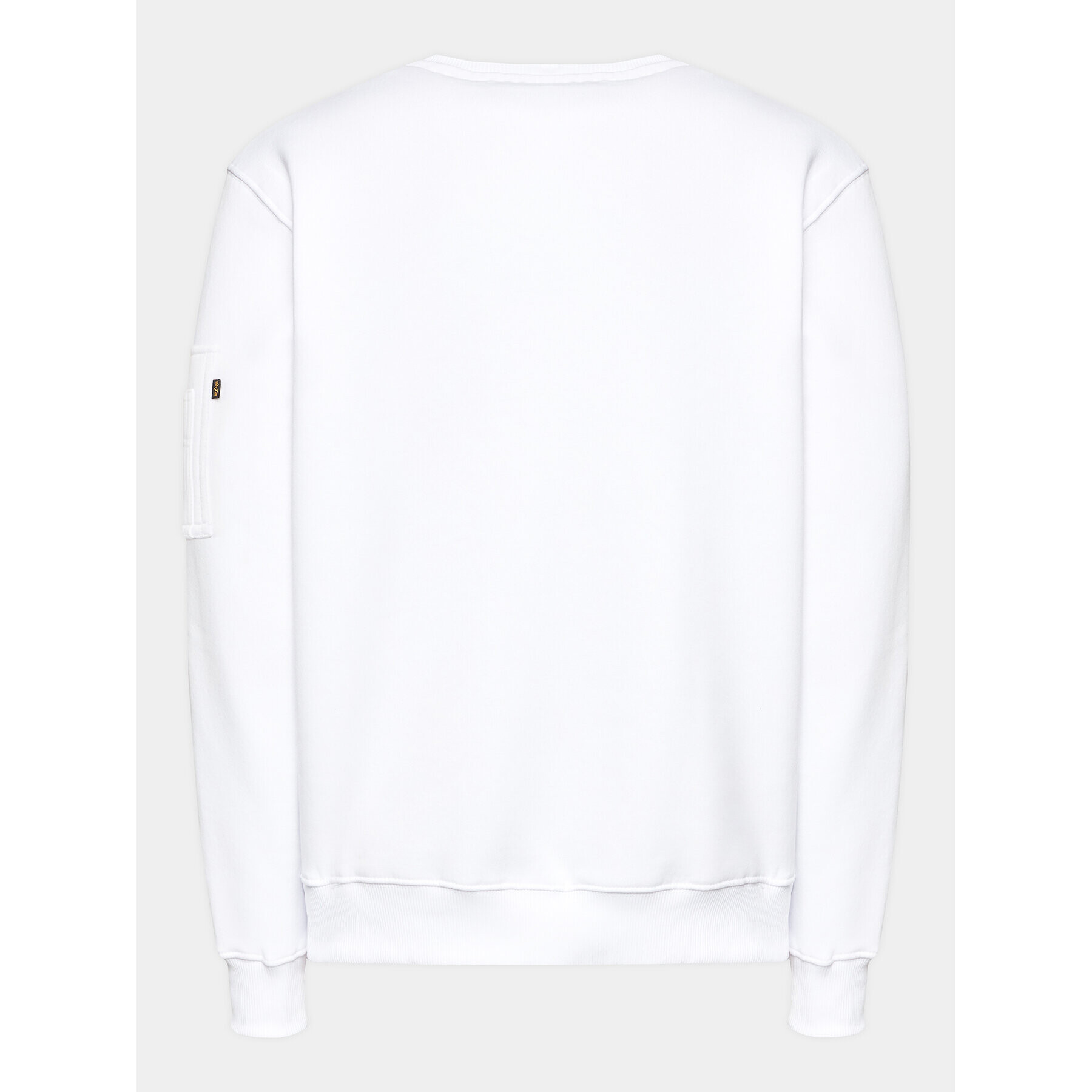 Alpha Industries Суитшърт Label 118312 Бял Regular Fit - Pepit.bg