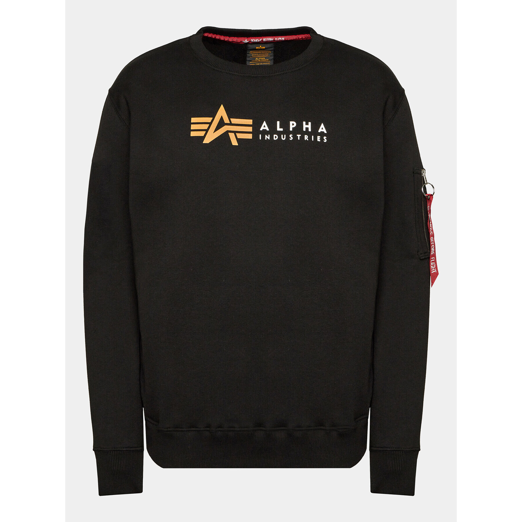 Alpha Industries Суитшърт Label 118312 Черен Regular Fit - Pepit.bg