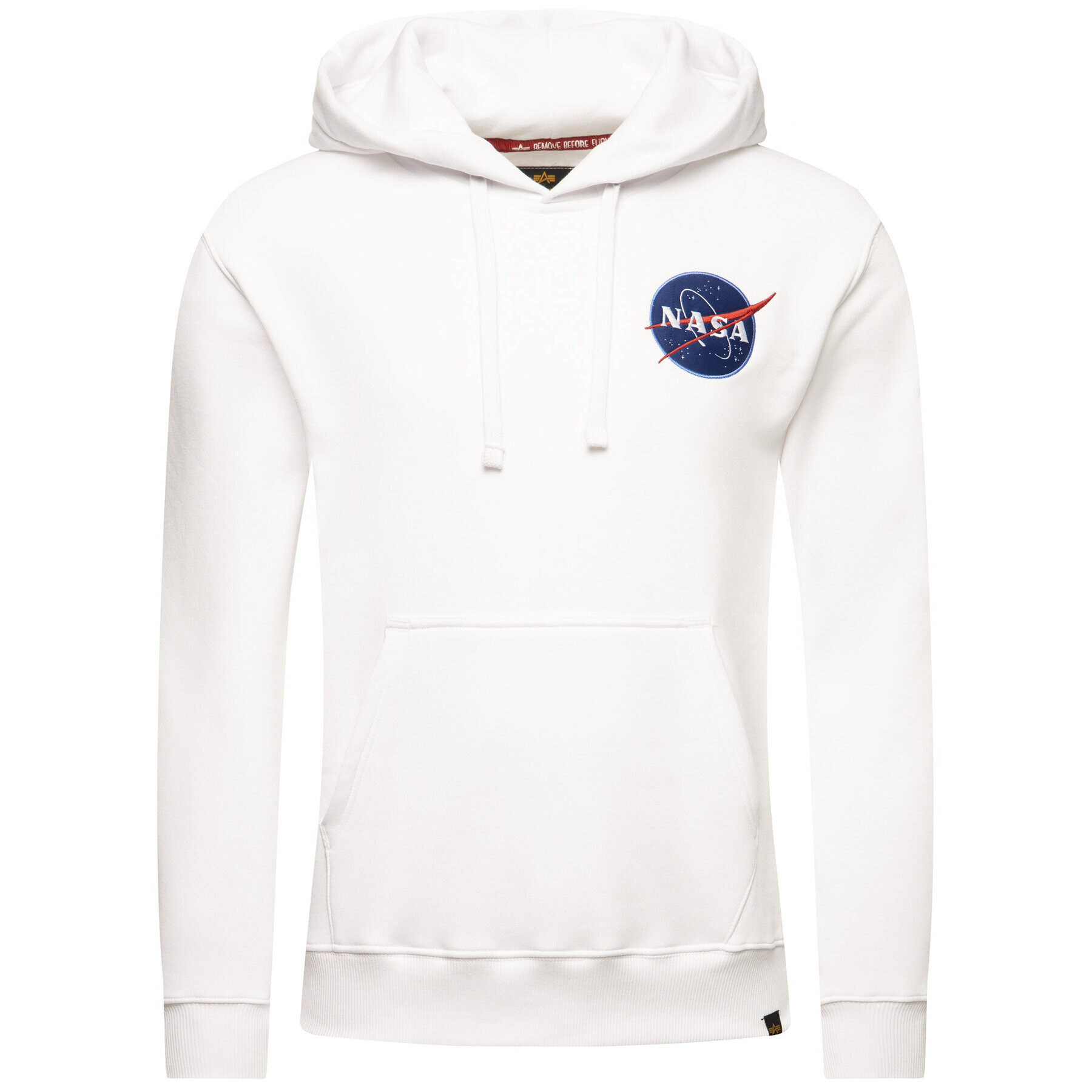 Alpha Industries Суитшърт Nasa 178317 Бял Regular Fit - Pepit.bg