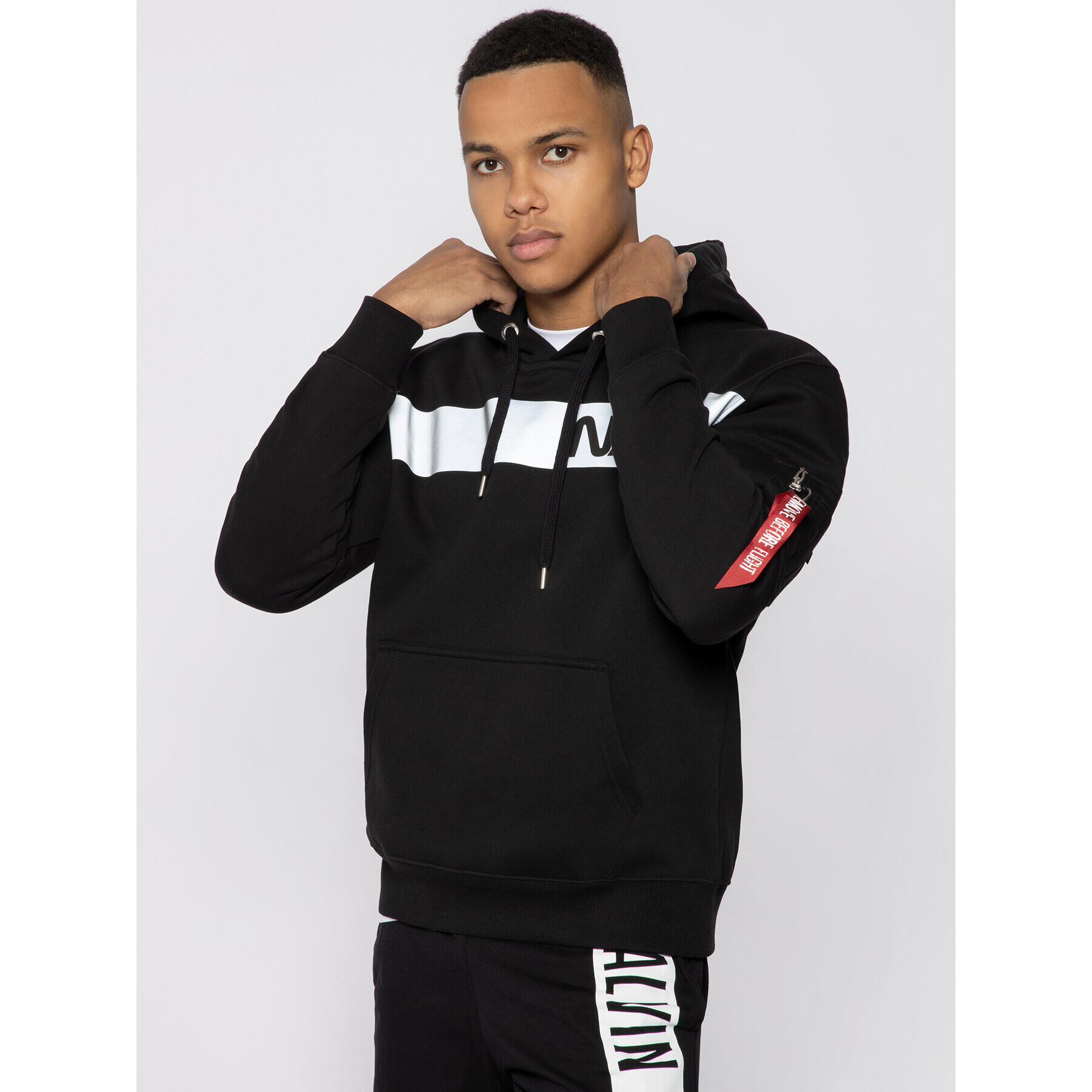 Alpha Industries Суитшърт Nasa Rs Hoody 198313 Черен Regular Fit - Pepit.bg