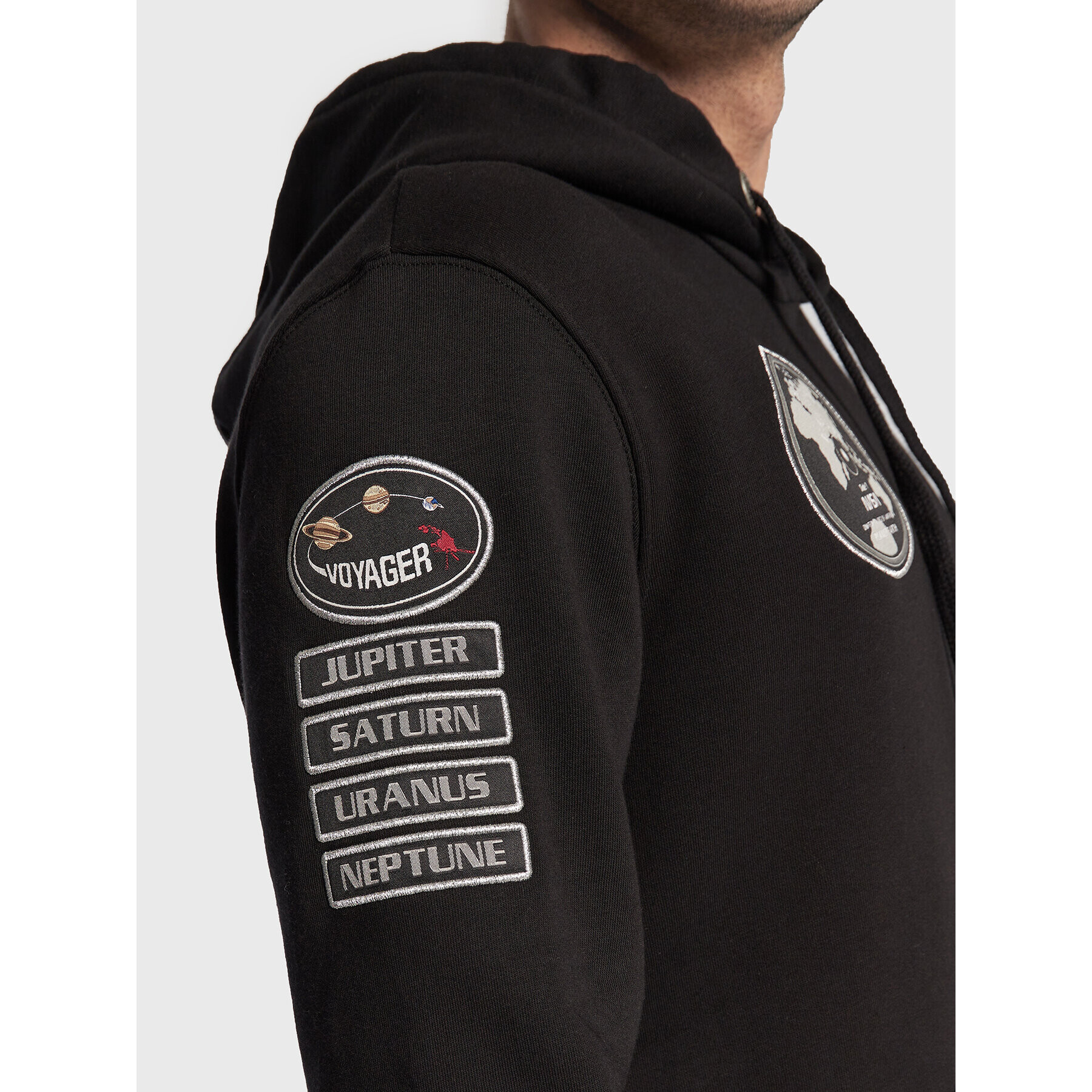 Alpha Industries Суитшърт Nasa Voyager 116330 Черен Regular Fit - Pepit.bg