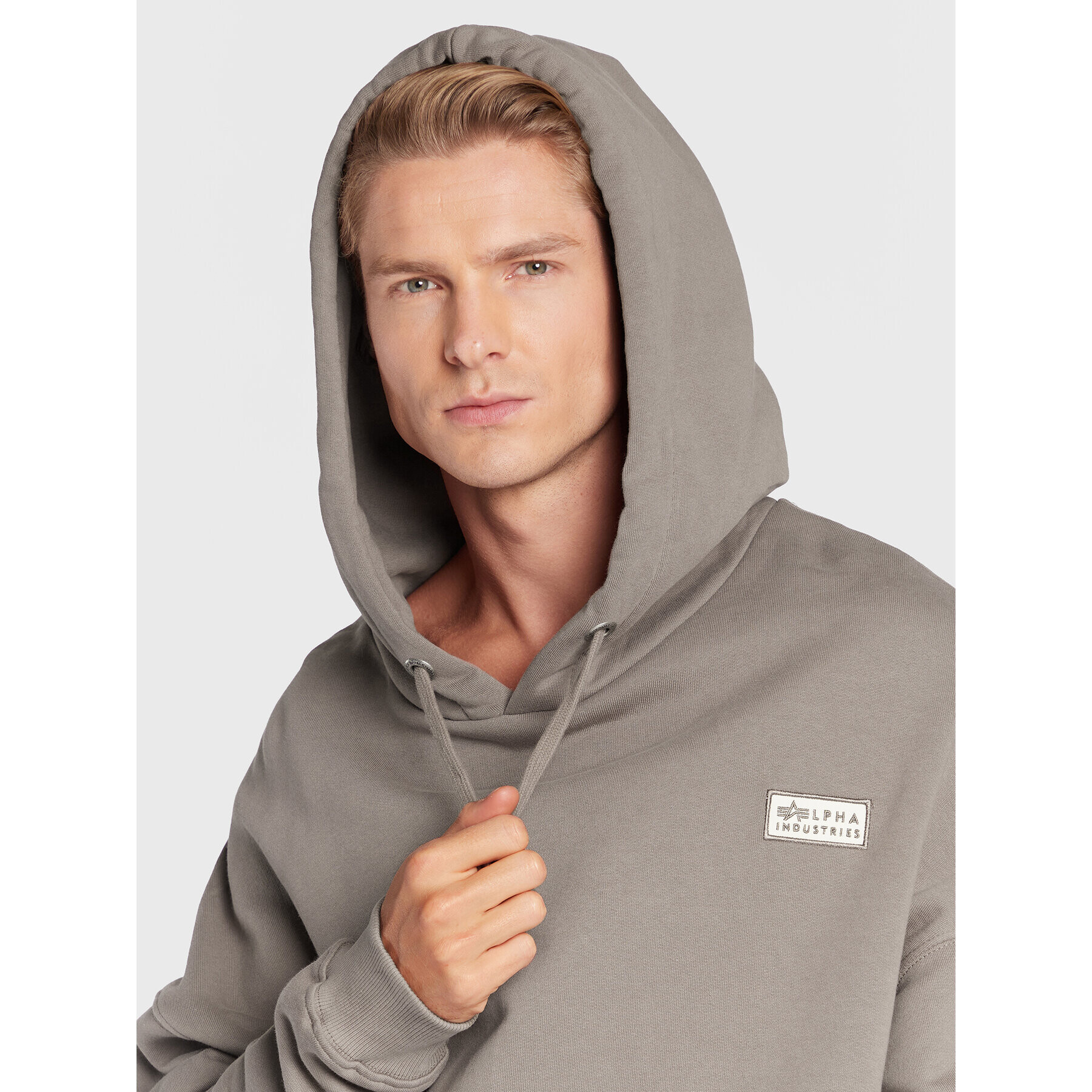 Alpha Industries Суитшърт Organics 118349 Сив Regular Fit - Pepit.bg