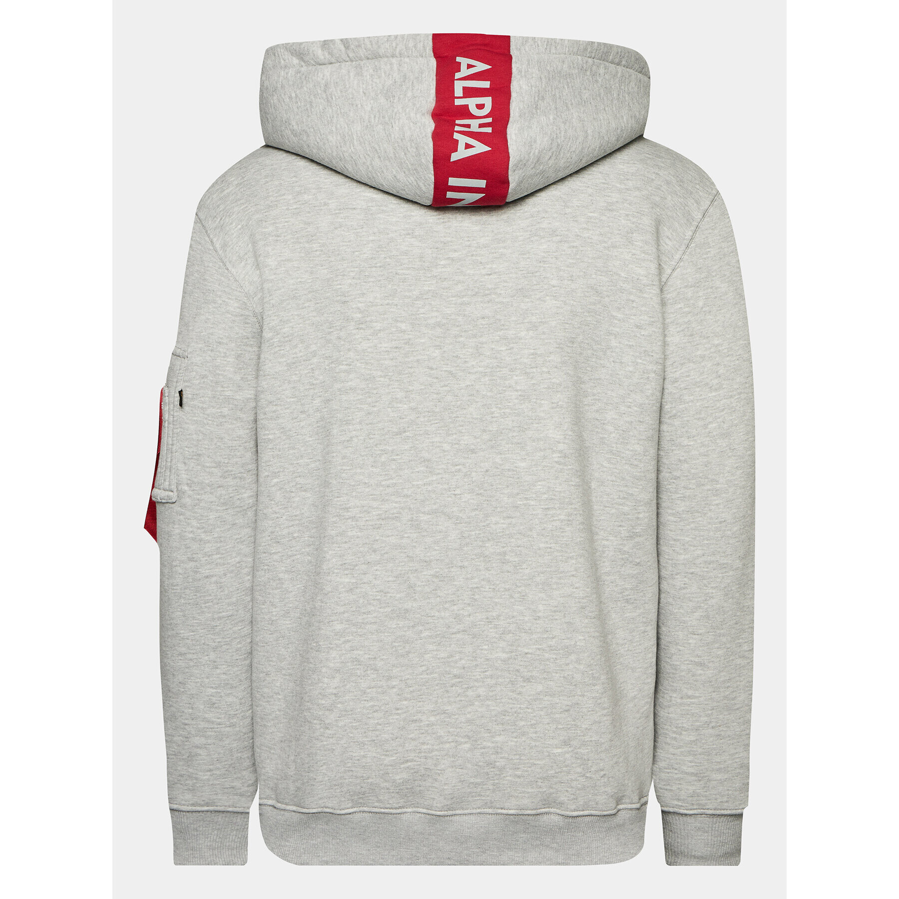 Alpha Industries Суитшърт Red Stripe 178314 Сив Regular Fit - Pepit.bg