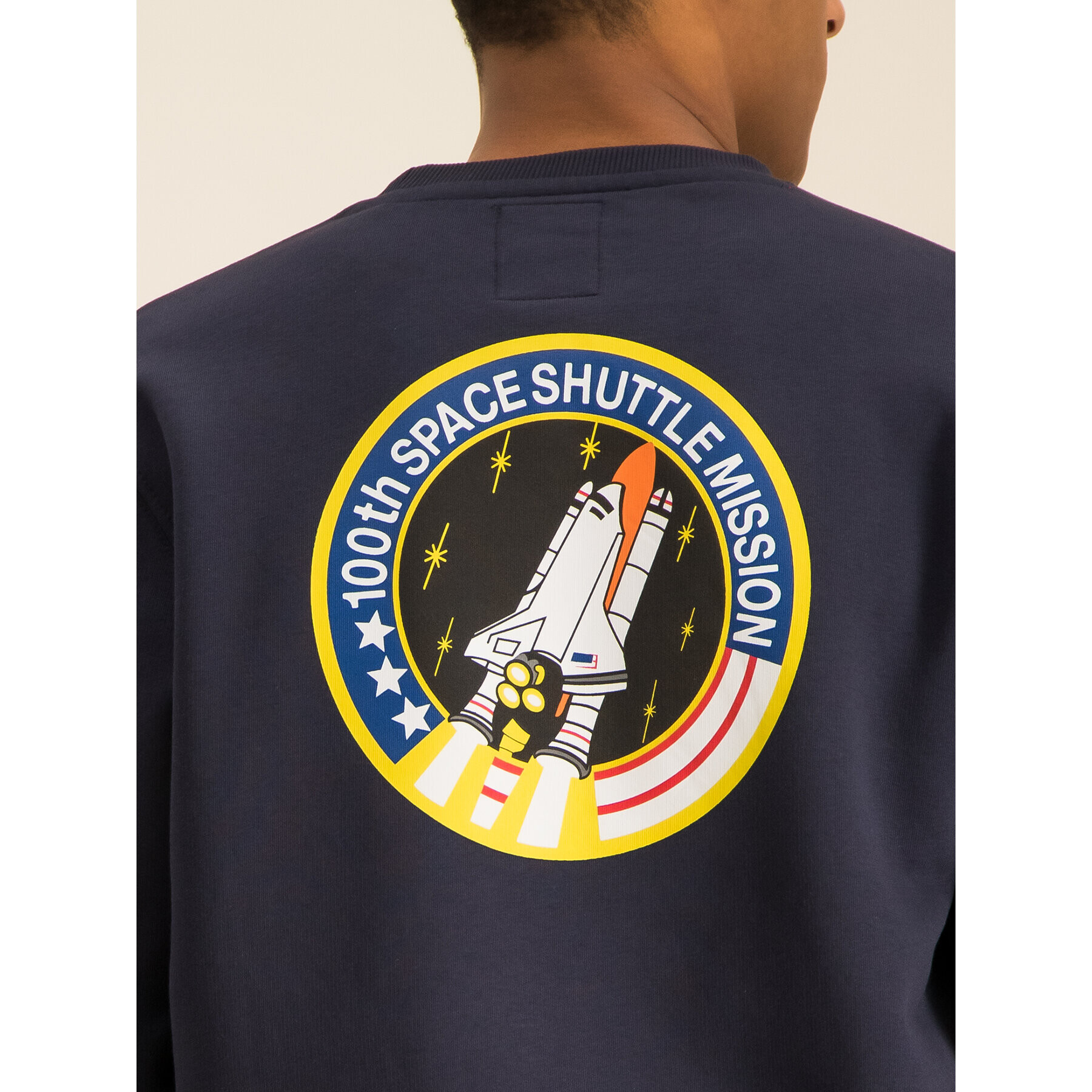 Alpha Industries Суитшърт Space Shuttle 178307 Тъмносин Regular Fit - Pepit.bg